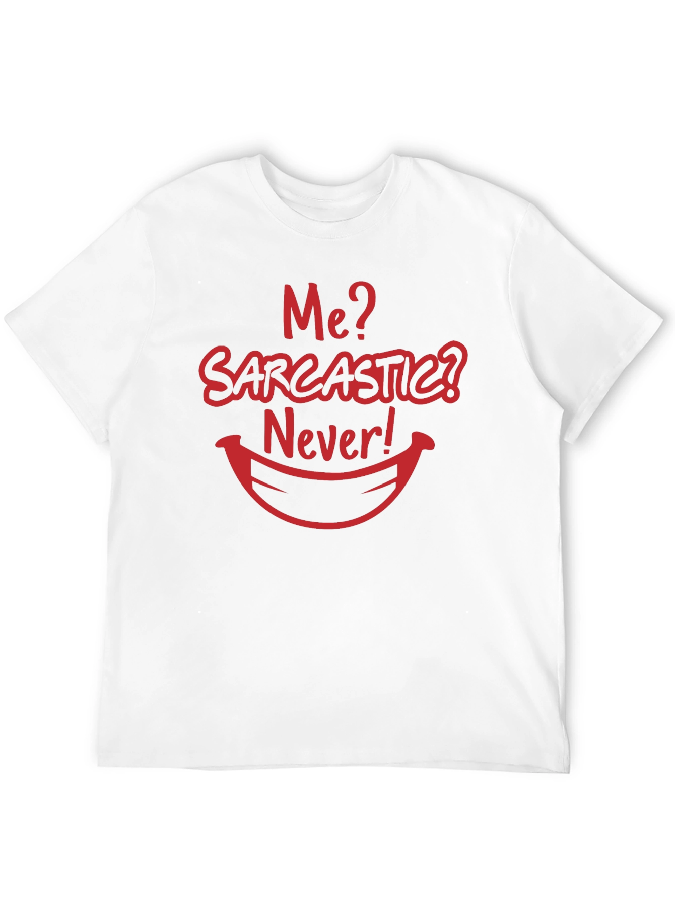 Sarcastic Humor Graphic Tee - Black Cotton Blend