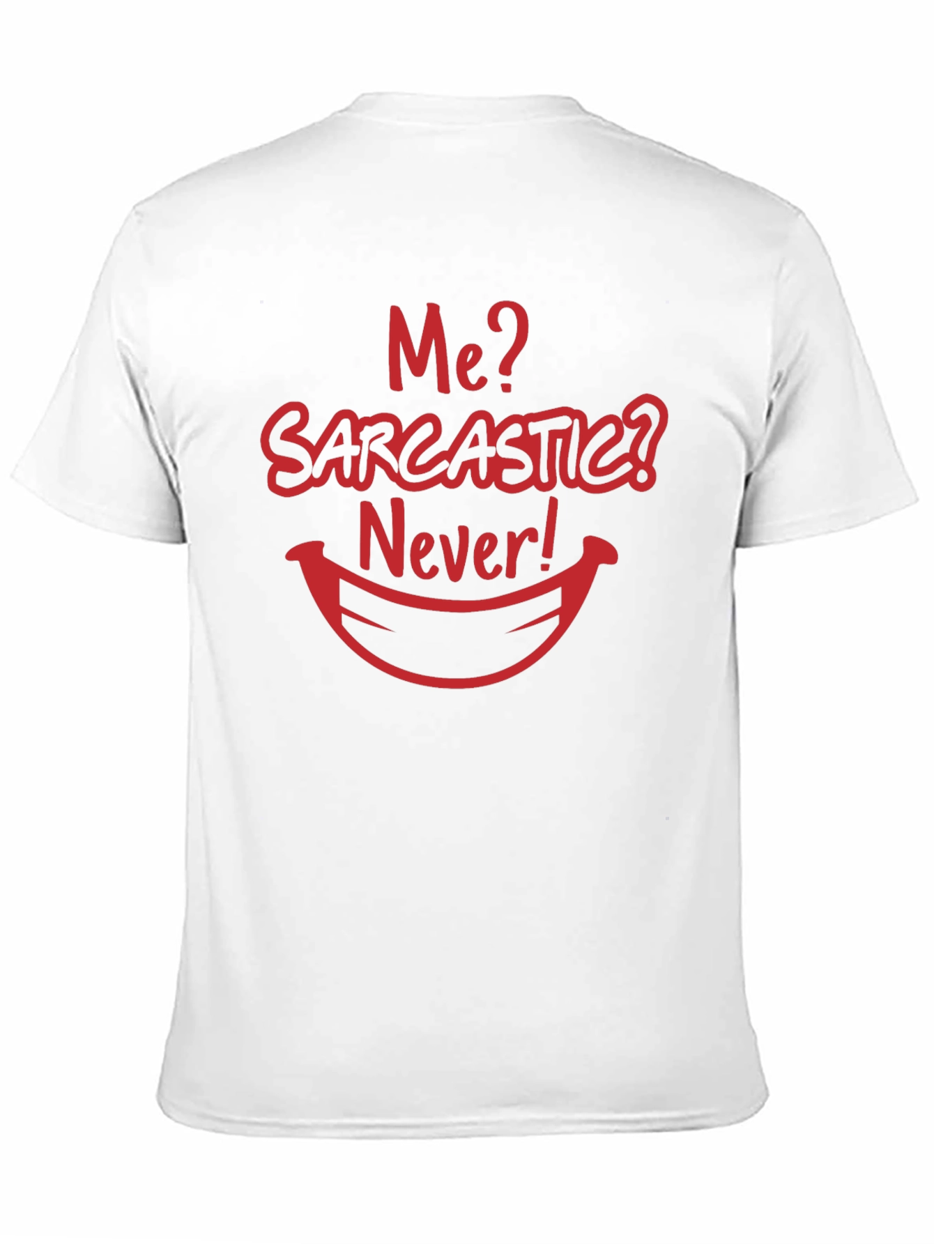 Sarcastic Humor Graphic Tee - Black Cotton Blend