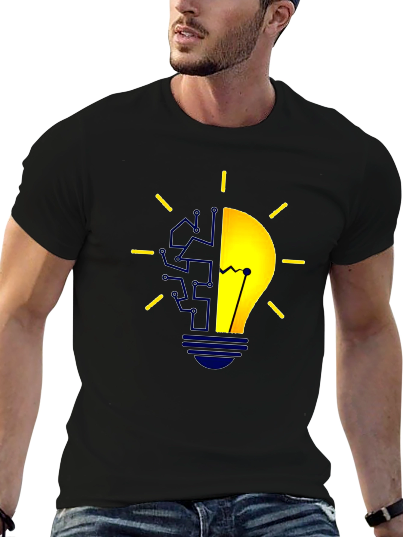Tech Brain Lightbulb T-Shirt