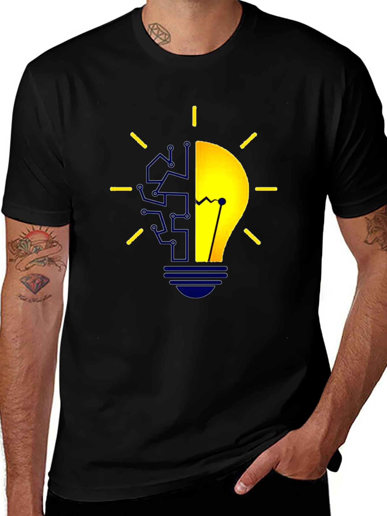 Tech Brain Lightbulb T-Shirt