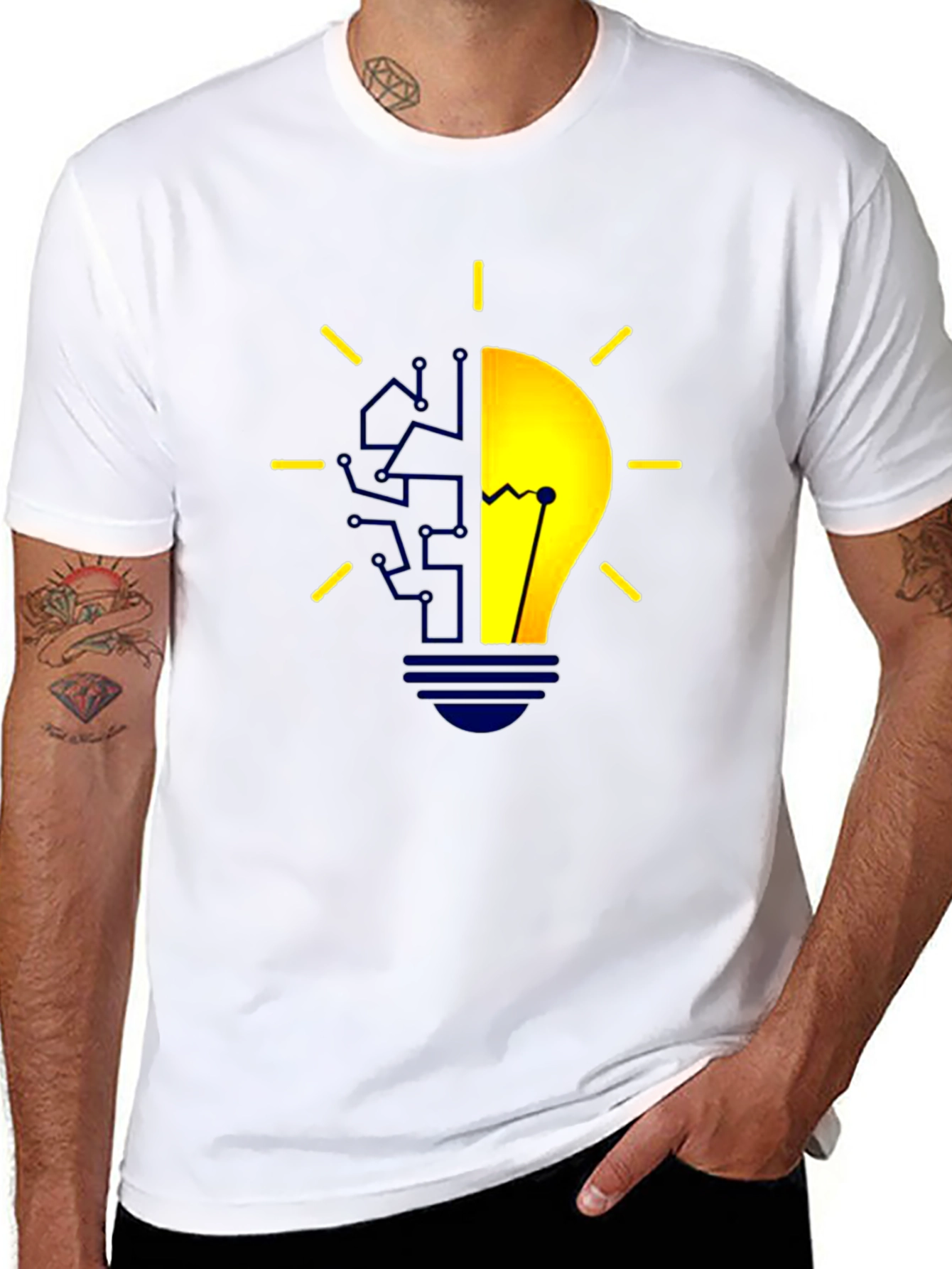 Tech Brain Lightbulb T-Shirt
