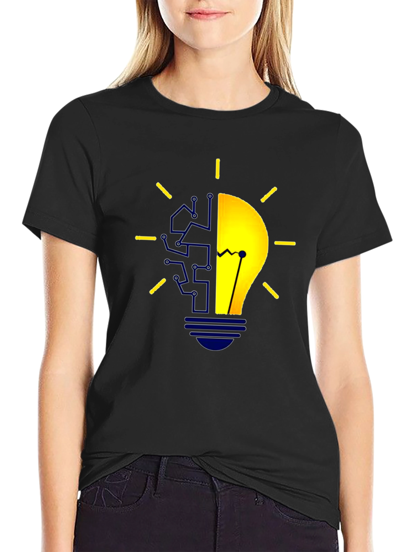 Tech Brain Lightbulb T-Shirt