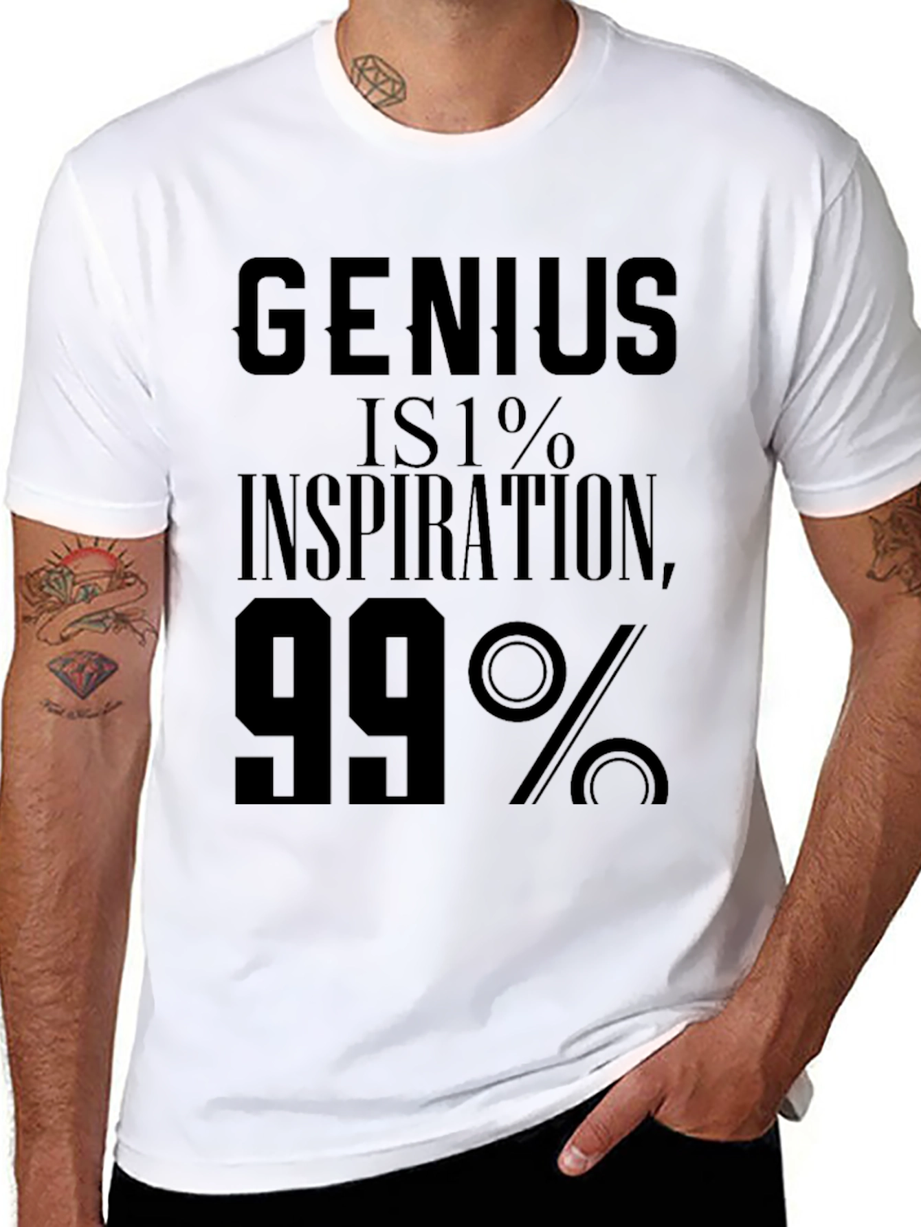 Genius Inspiration T-Shirt - Black