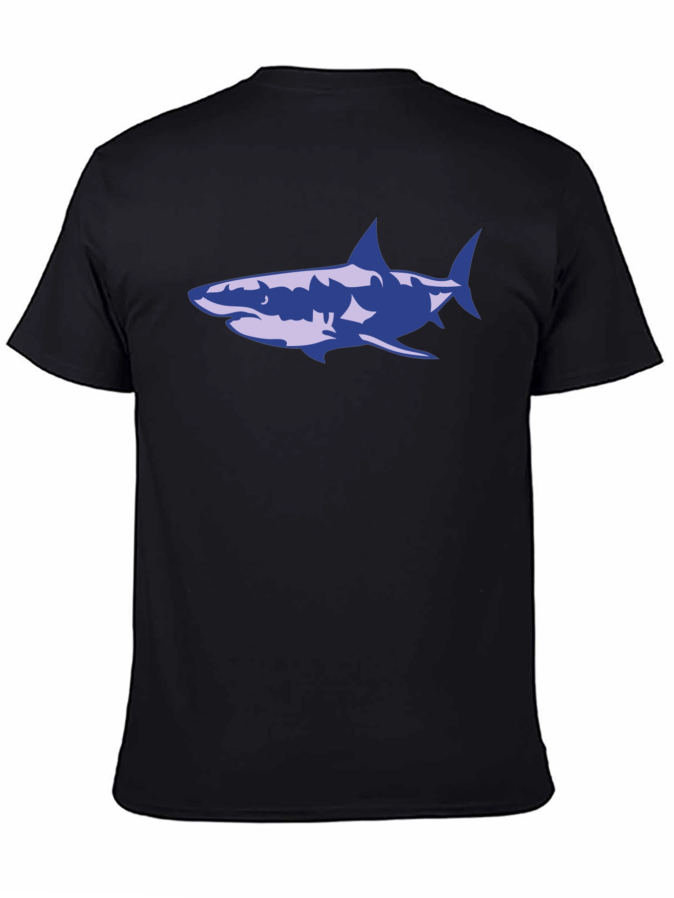 Shark Graphic T-Shirt - Black Cotton Tee