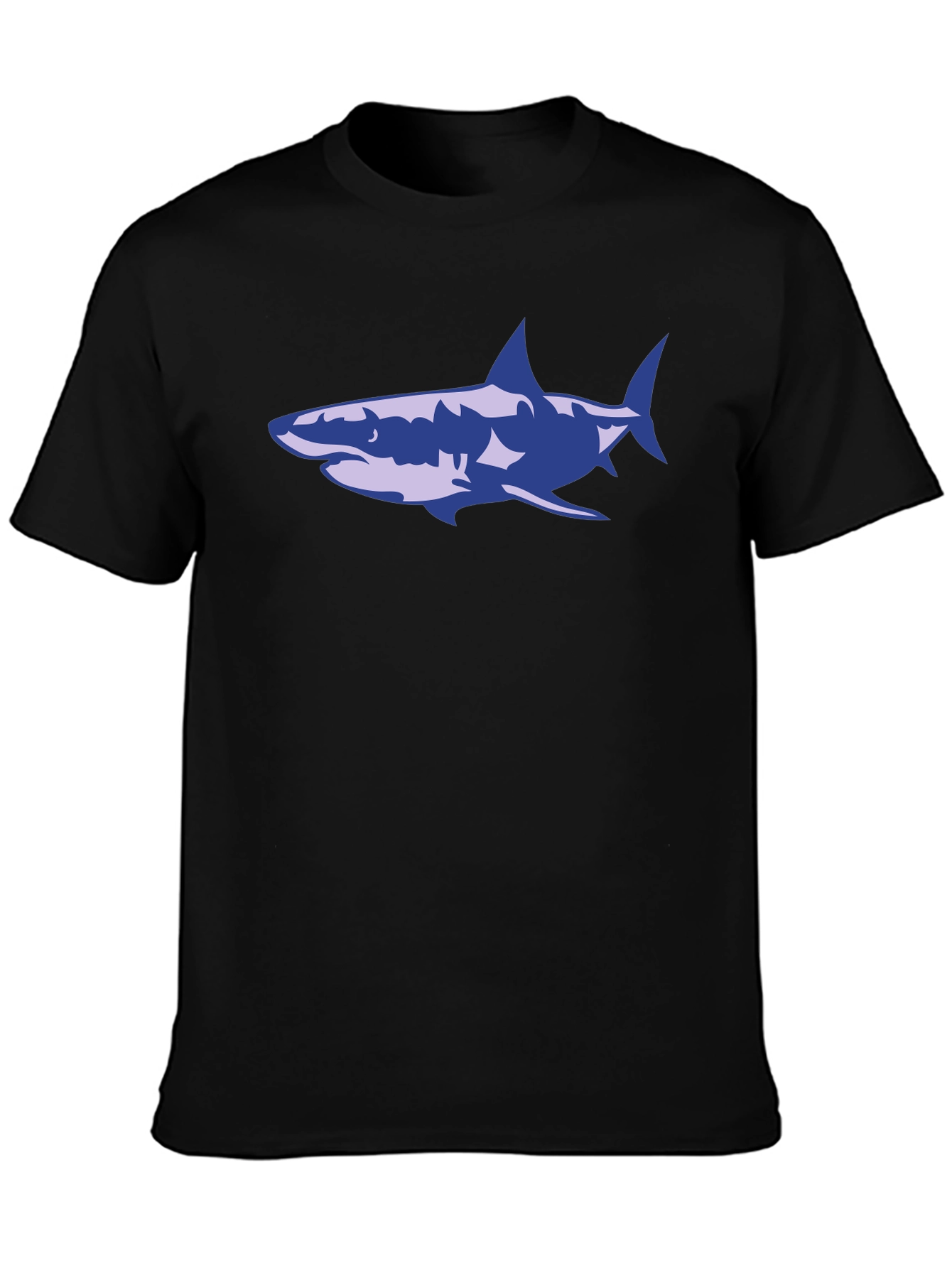 Shark Graphic T-Shirt - Black Cotton Tee