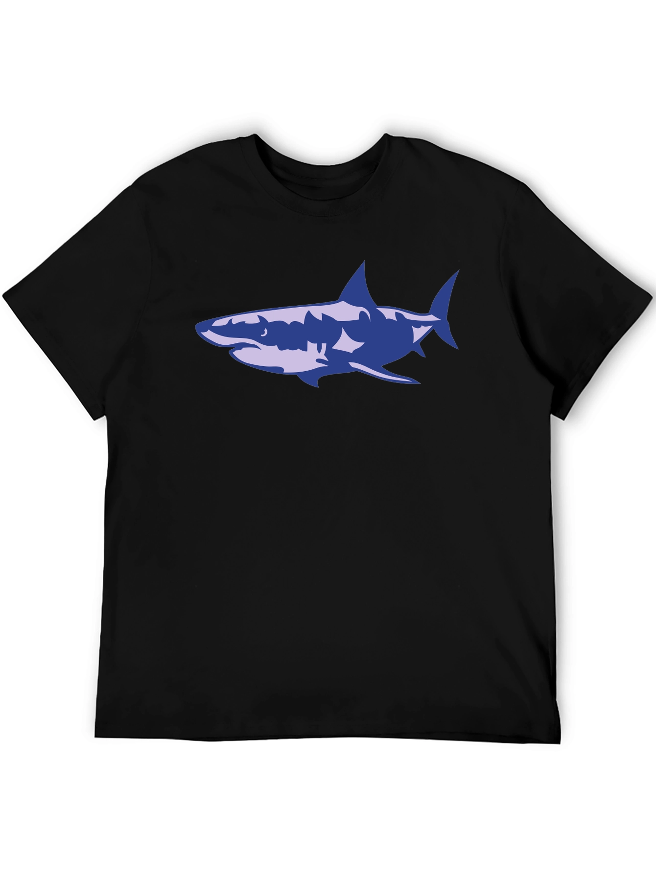Shark Graphic T-Shirt - Black Cotton Tee