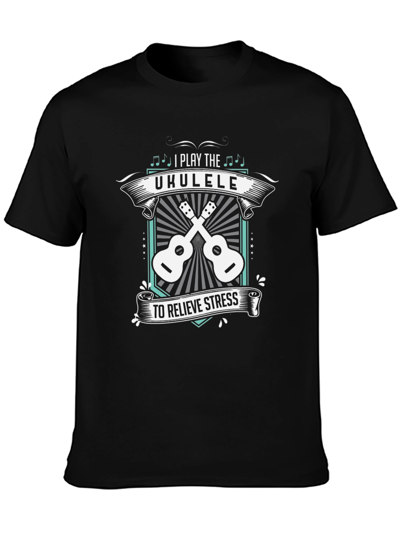 Ukulele Stress Relief Graphic T-Shirt