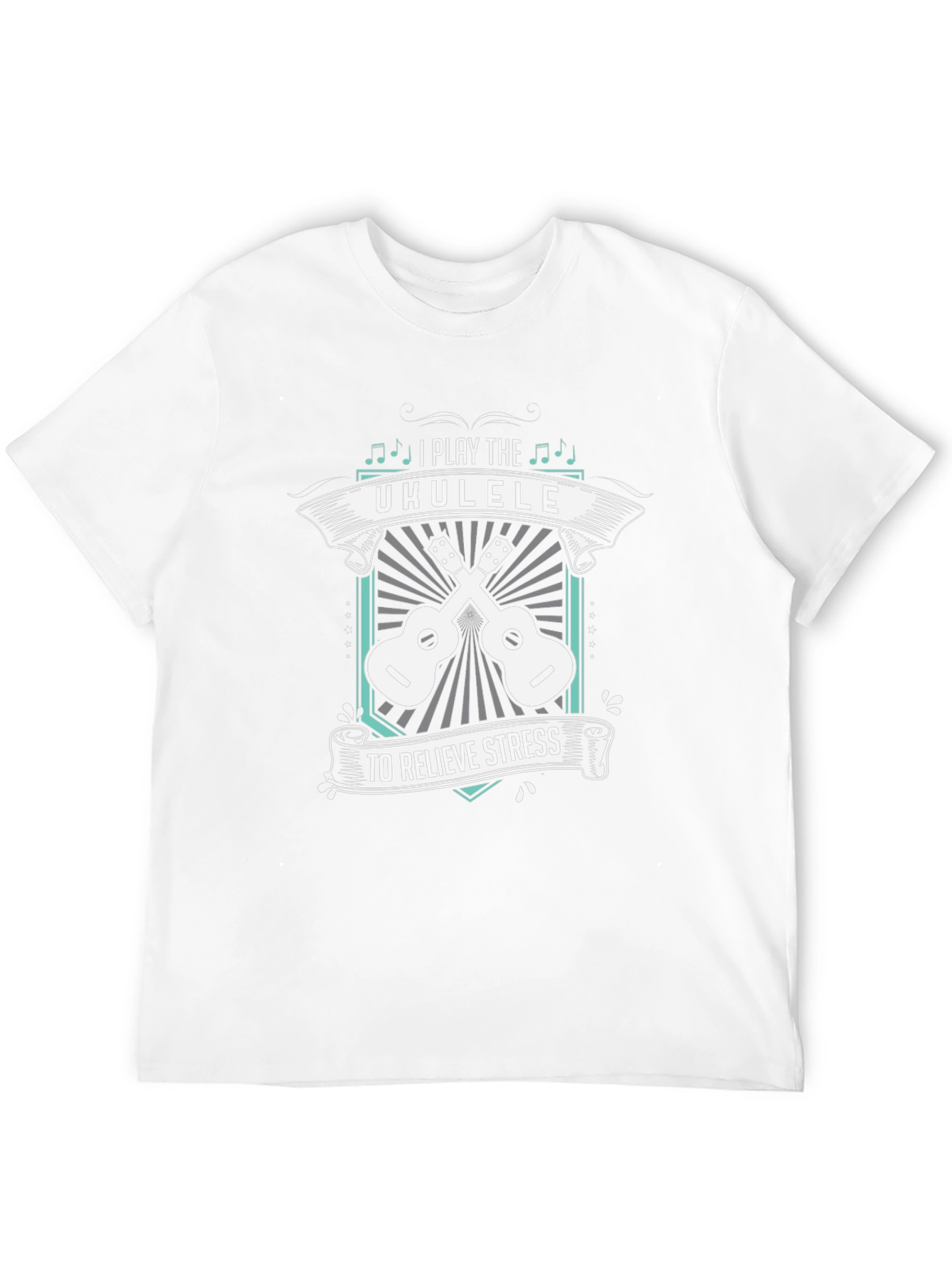 Ukulele Stress Relief Graphic T-Shirt
