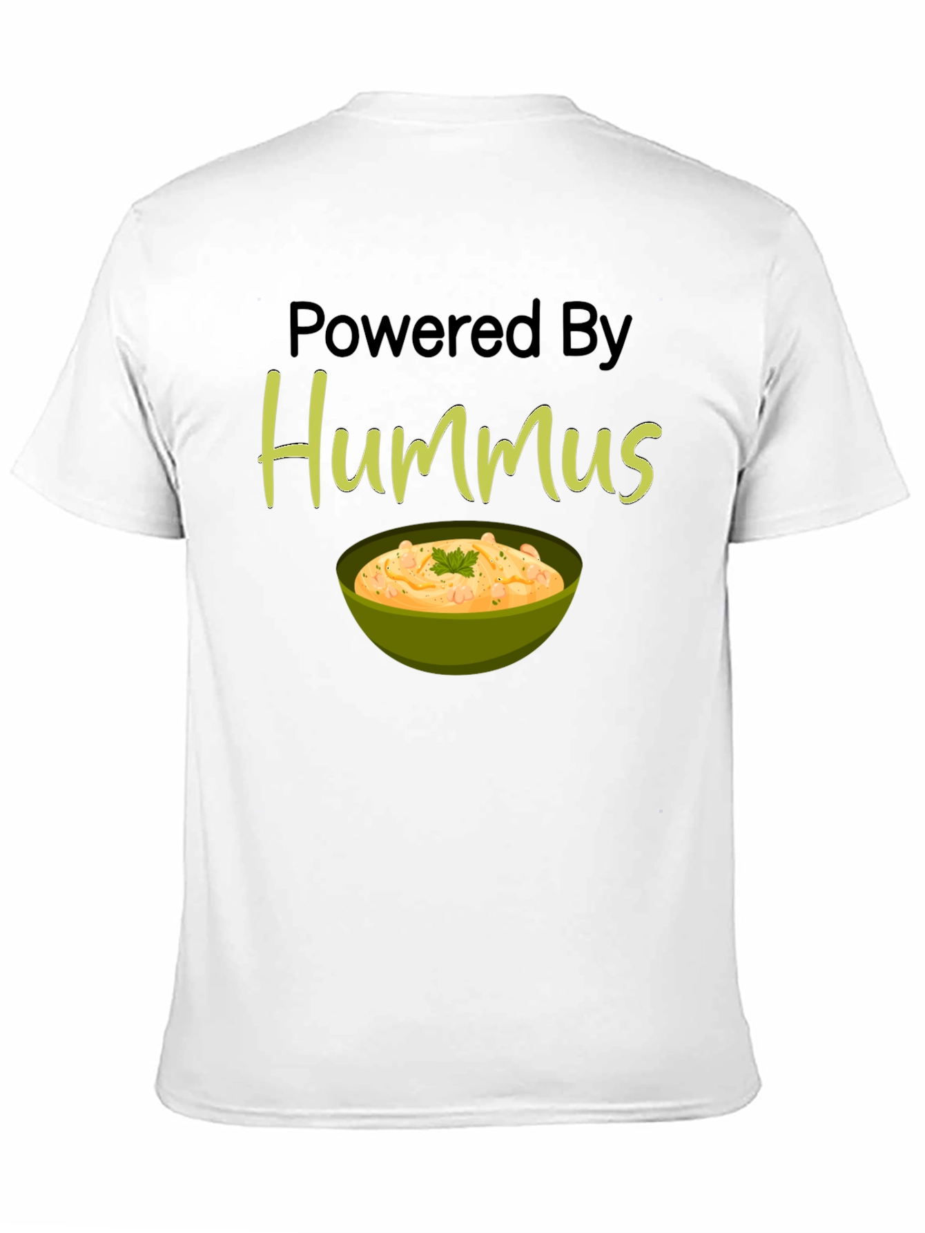 Powered By Hummus Graphic T-Shirt - Black