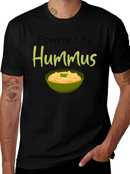 Powered By Hummus Graphic T-Shirt - Black