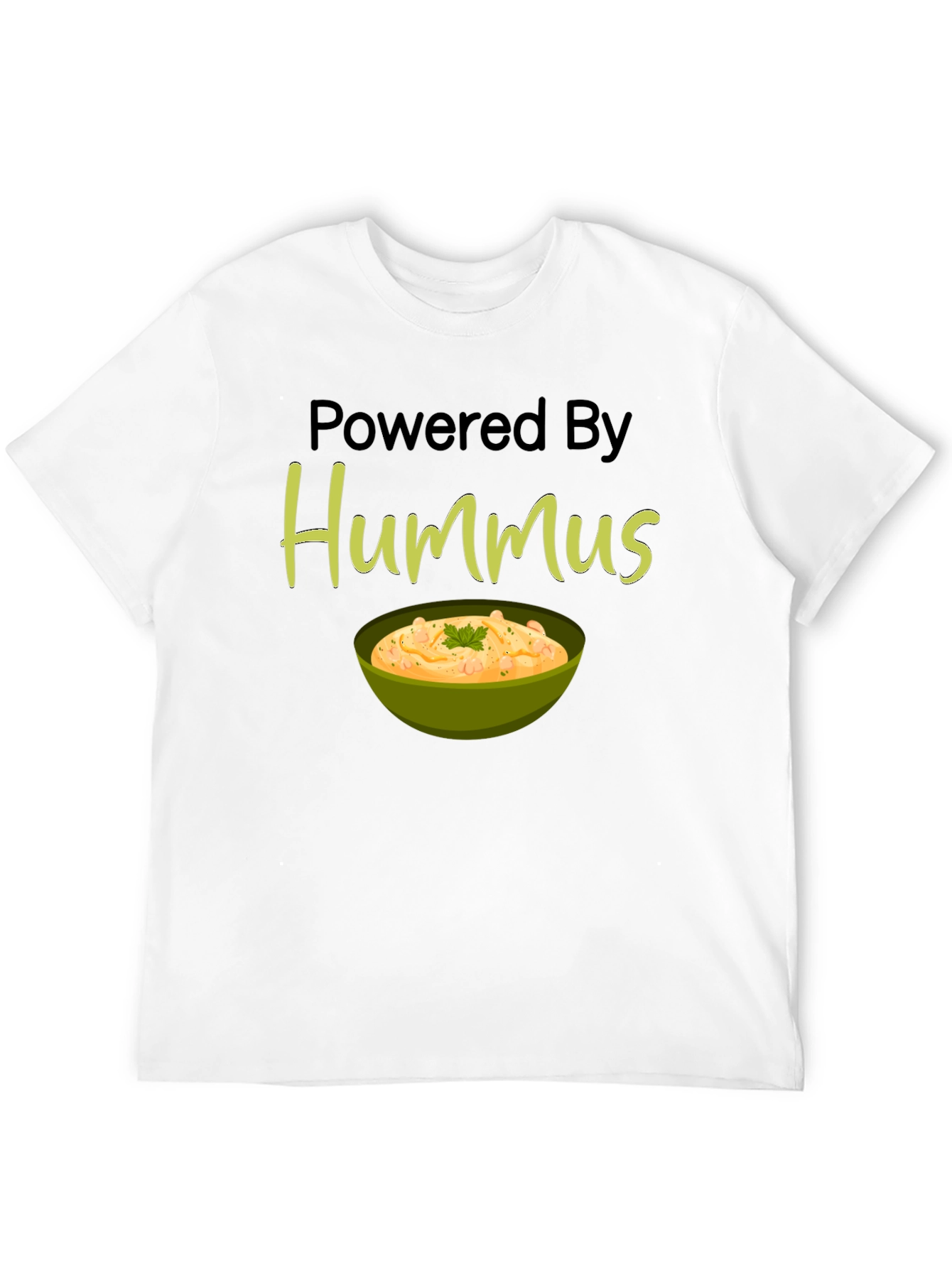 Powered By Hummus Graphic T-Shirt - Black