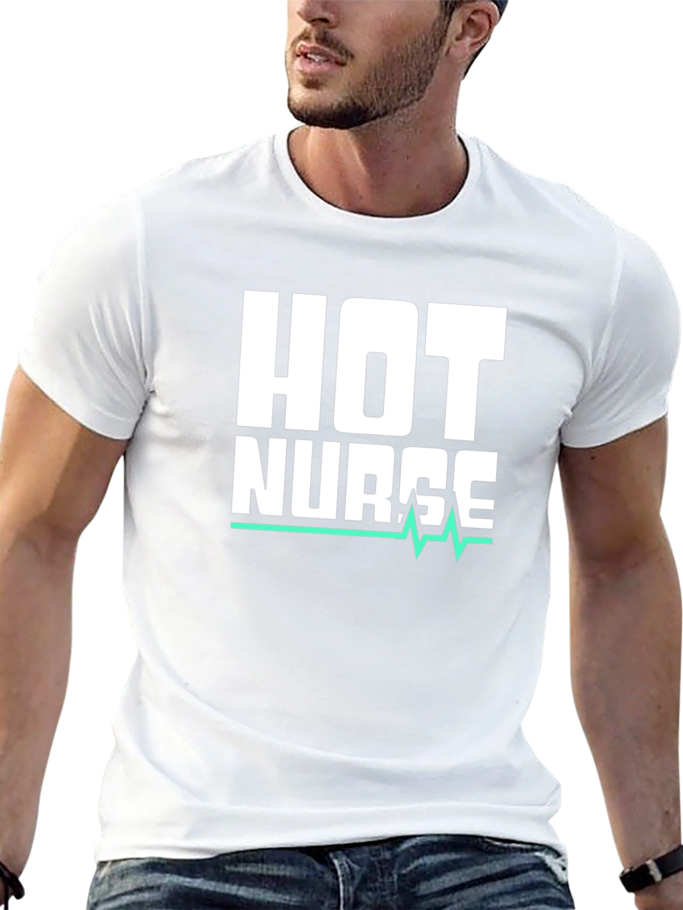 Hot Nurse Graphic Tee - Black