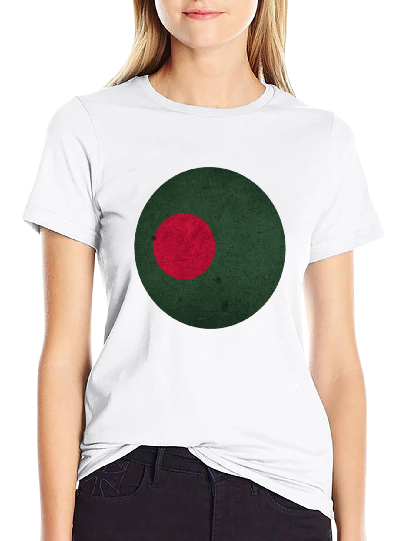 Bangladesh Flag Inspired Graphic Tee