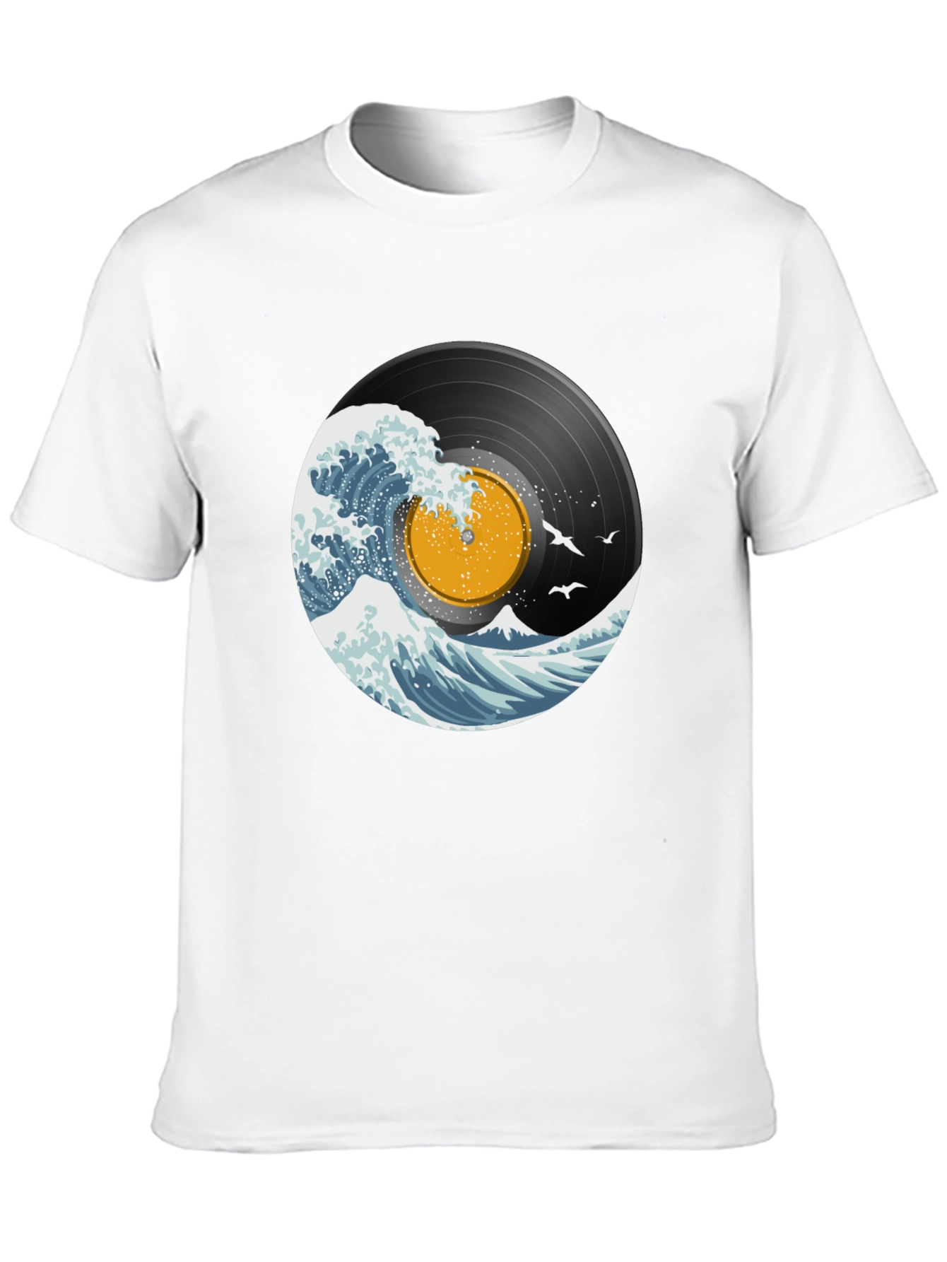 Vinyl Wave Graphic T-Shirt