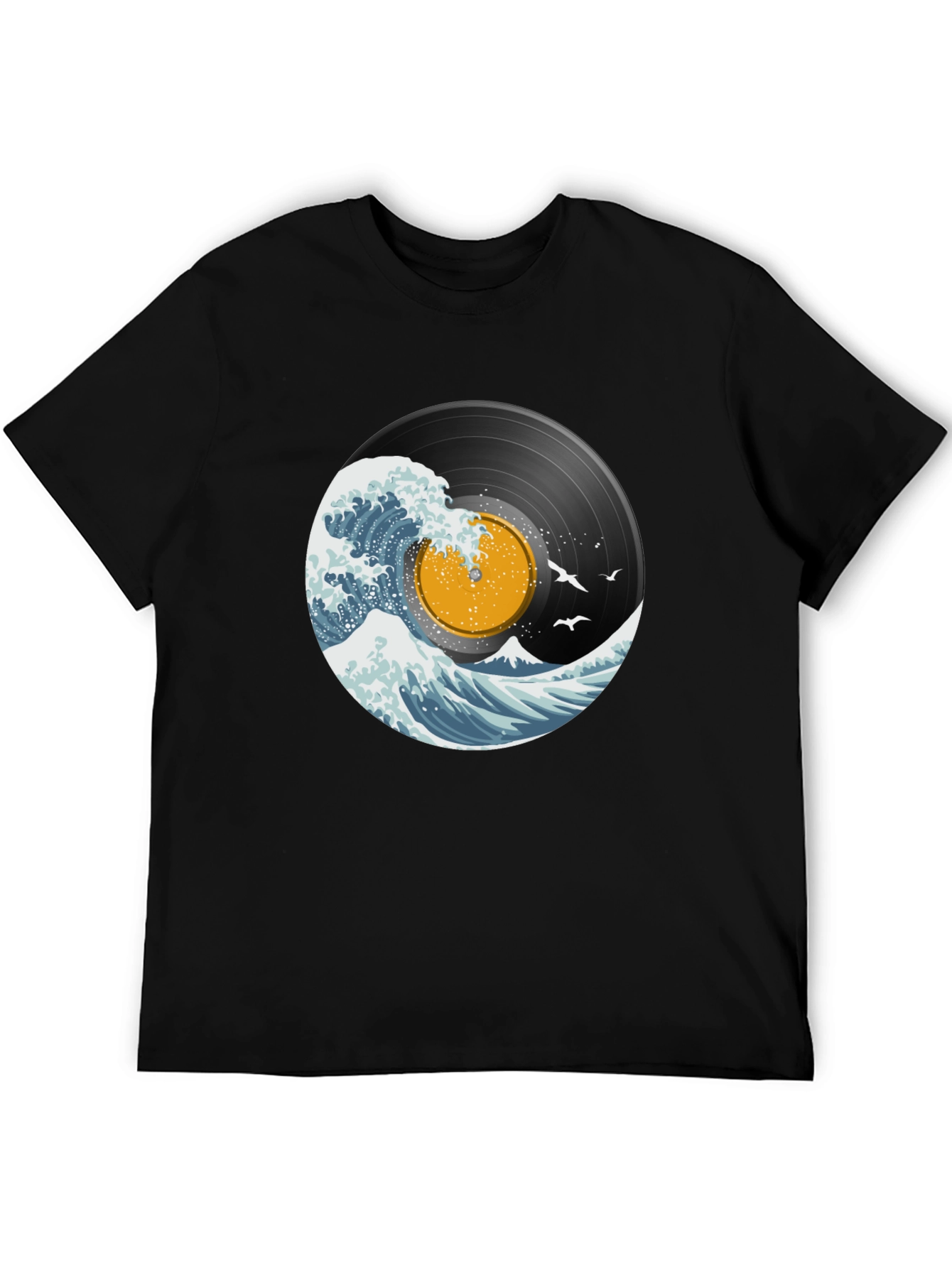 Vinyl Wave Graphic T-Shirt