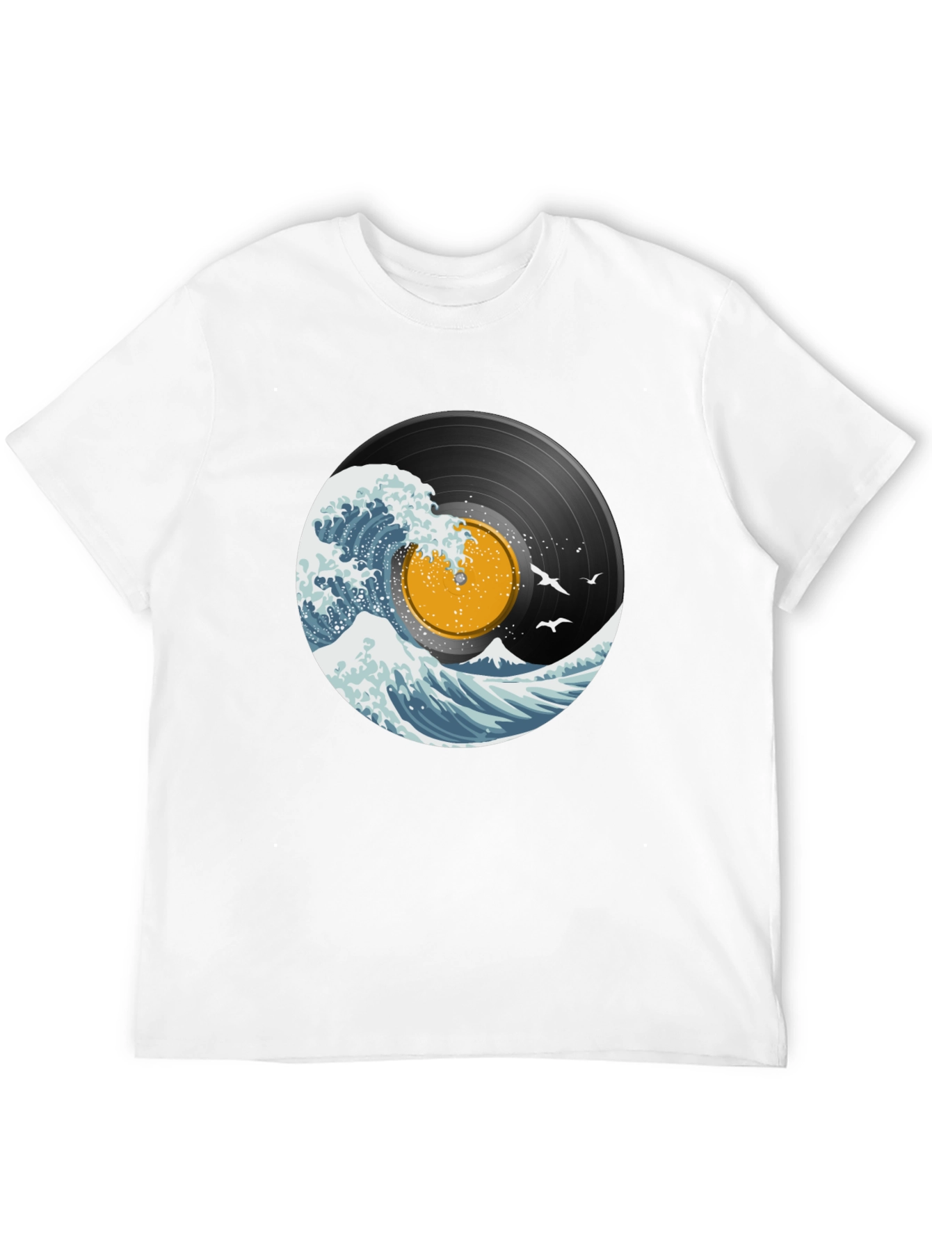 Vinyl Wave Graphic T-Shirt