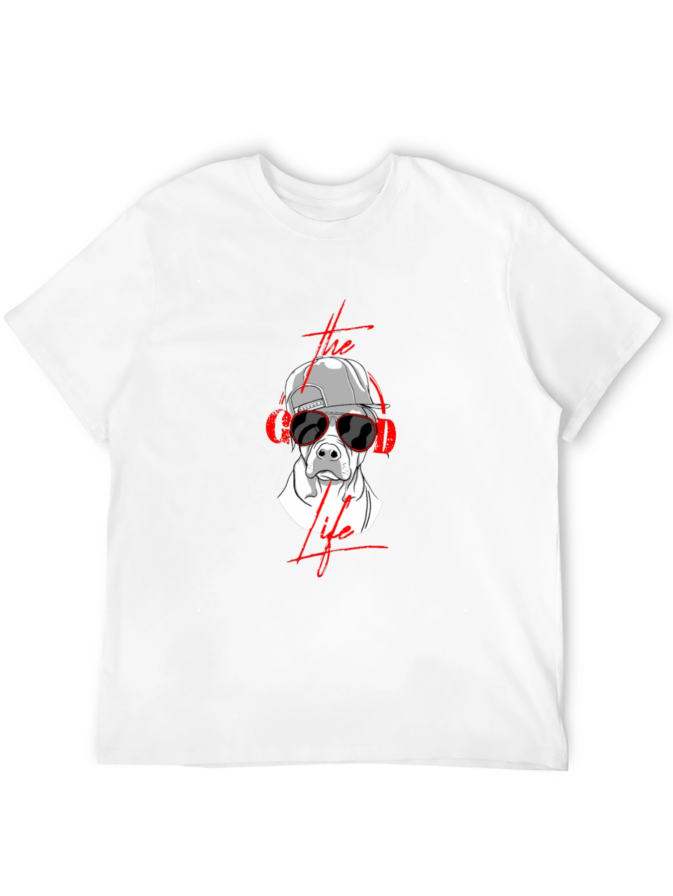 The Good Life Graphic Tee - Dog in Sunglasses