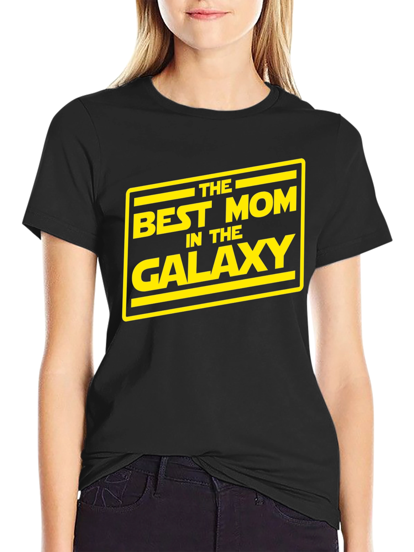 Best Mom in the Galaxy Black T-Shirt