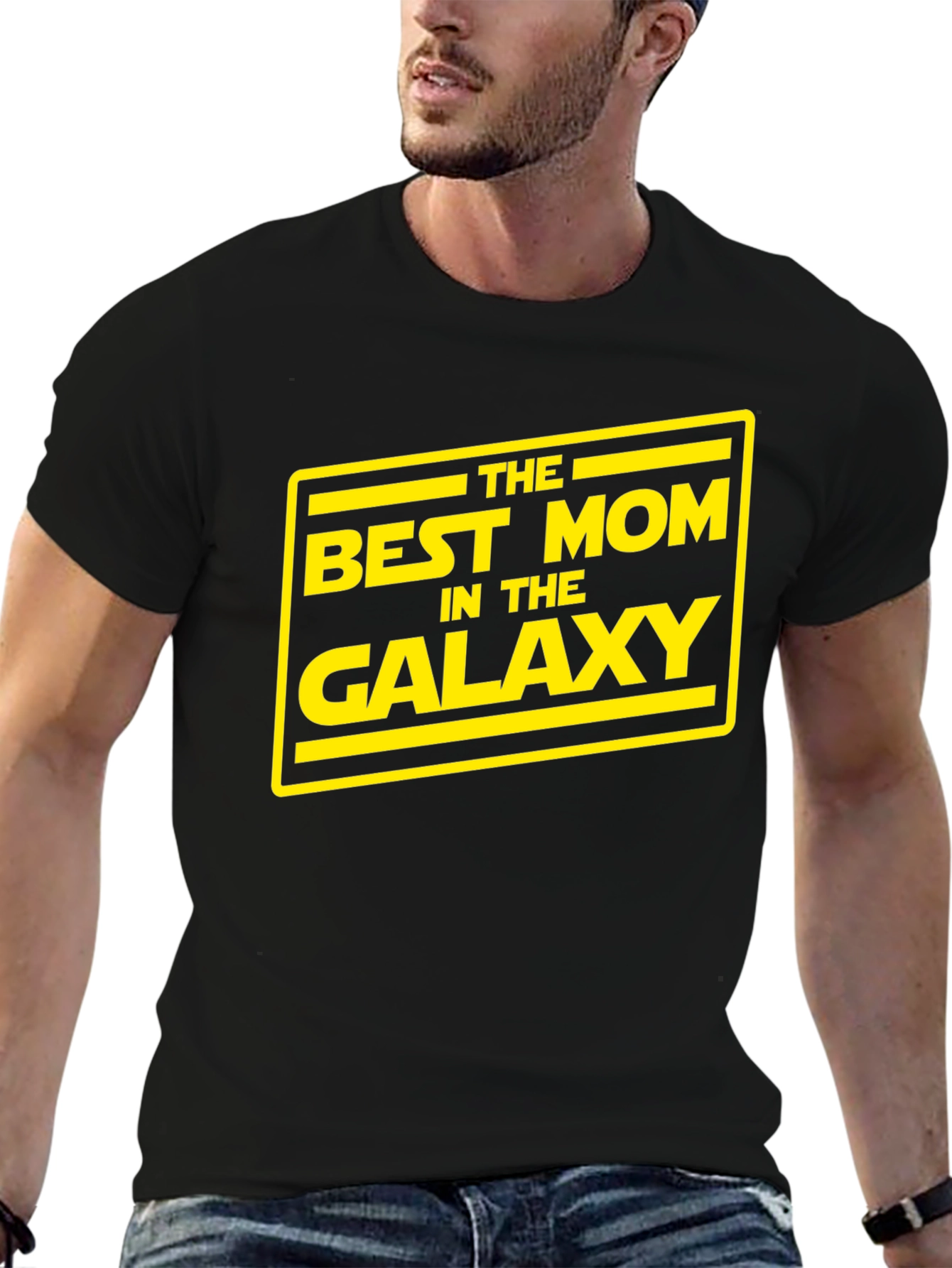 Best Mom in the Galaxy Black T-Shirt