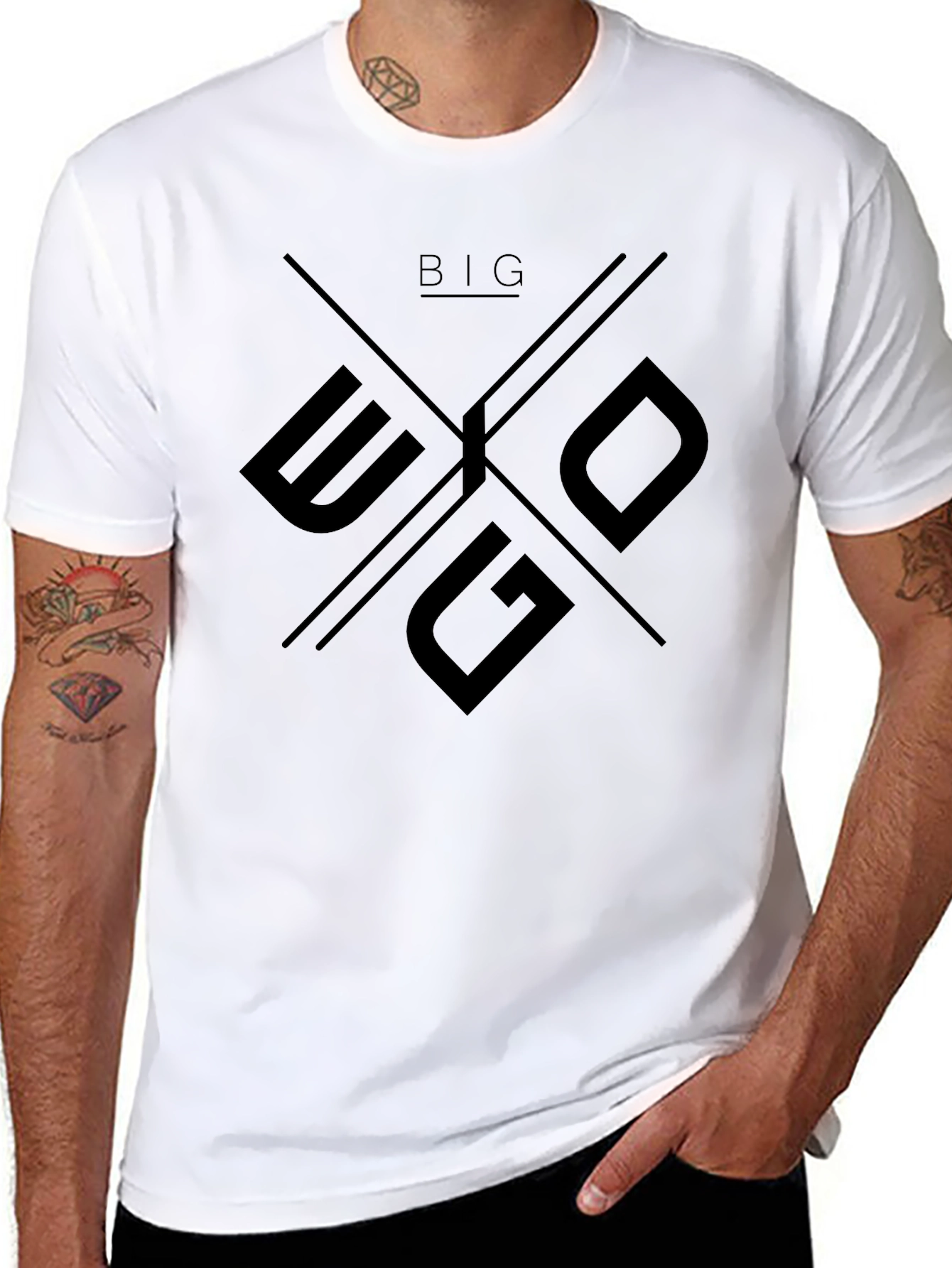 Big Ego Black Graphic Tee - Mens