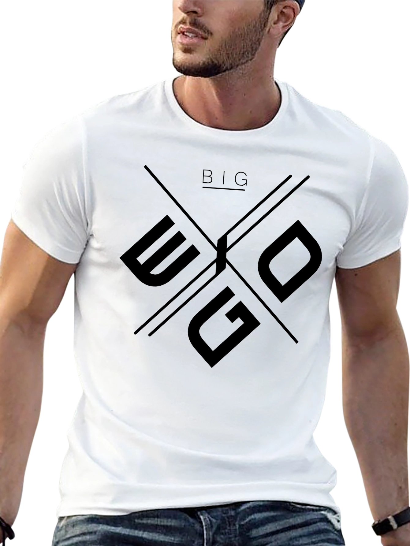 Big Ego Black Graphic Tee - Mens