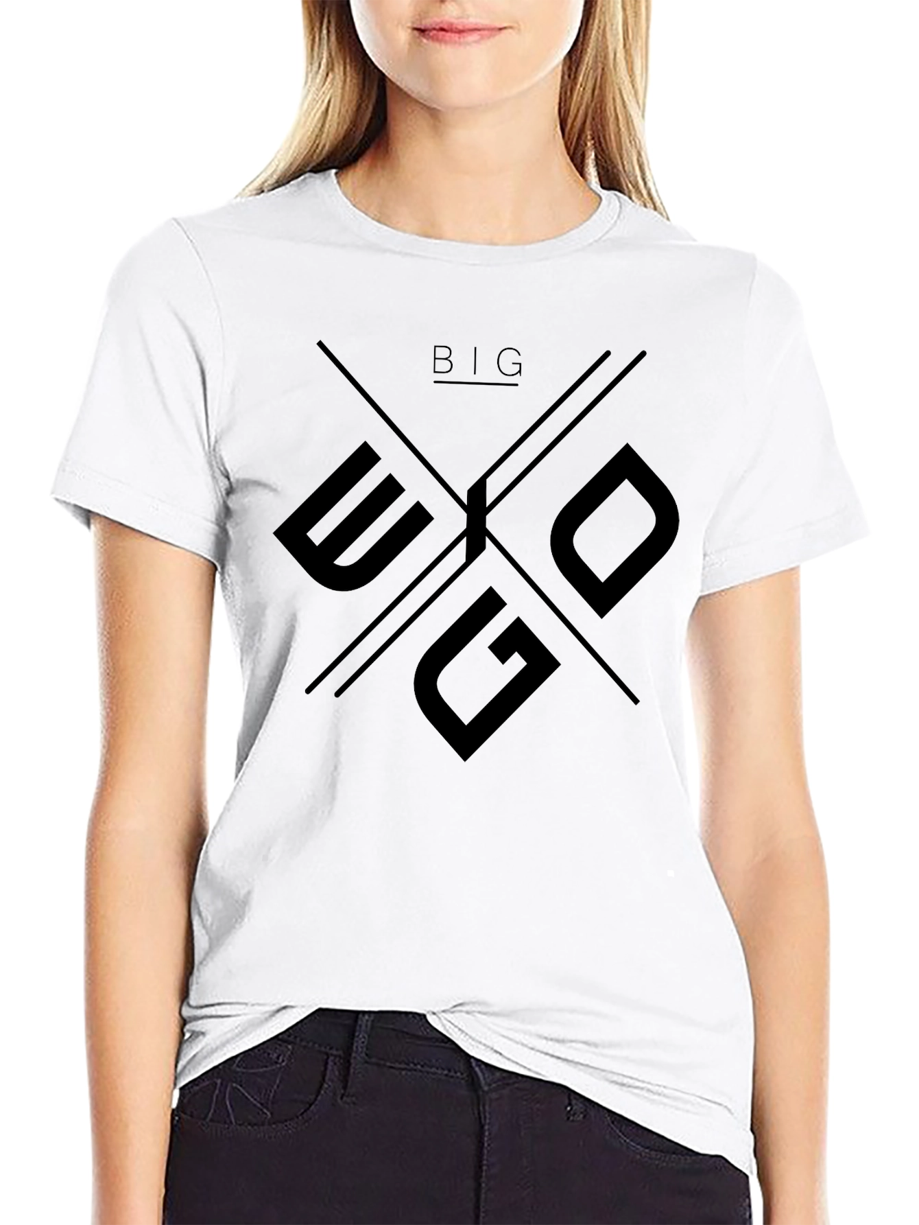 Big Ego Black Graphic Tee - Mens