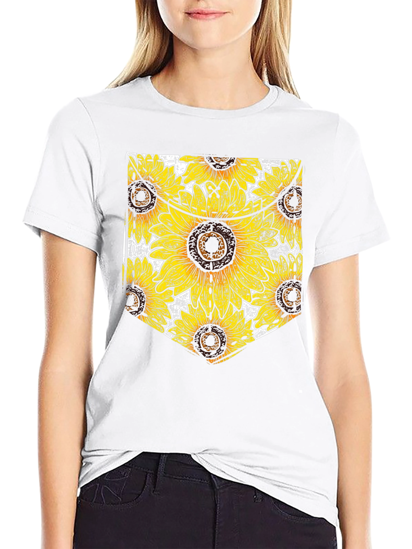 Sunflower Pocket T-Shirt - Mens Black Tee
