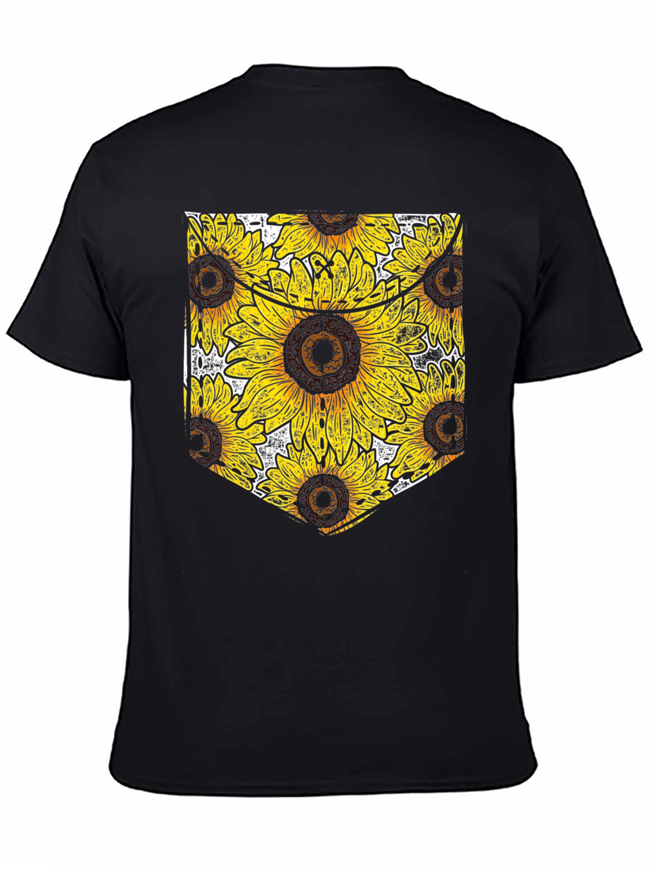 Sunflower Pocket T-Shirt - Mens Black Tee