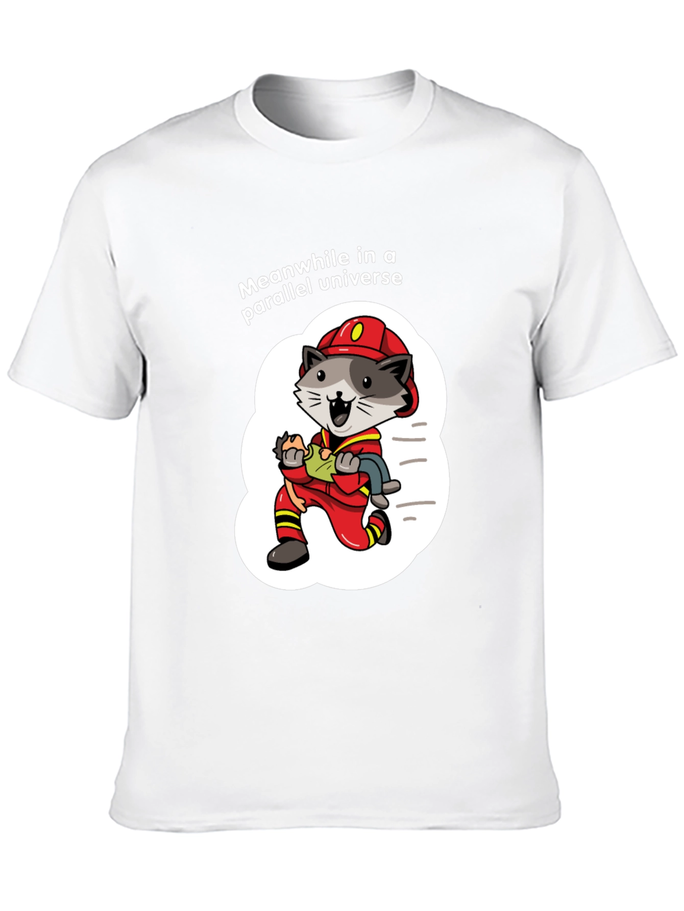 Parallel Universe Firefighter Raccoon T-Shirt