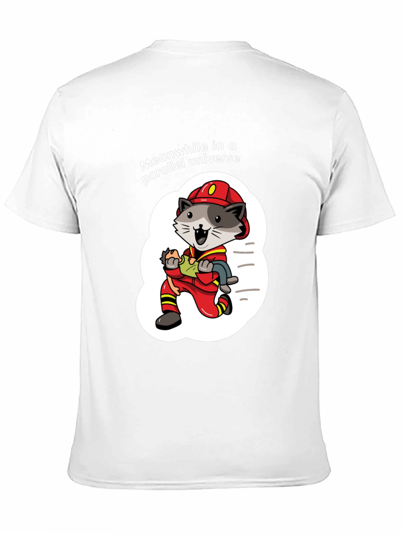 Parallel Universe Firefighter Raccoon T-Shirt