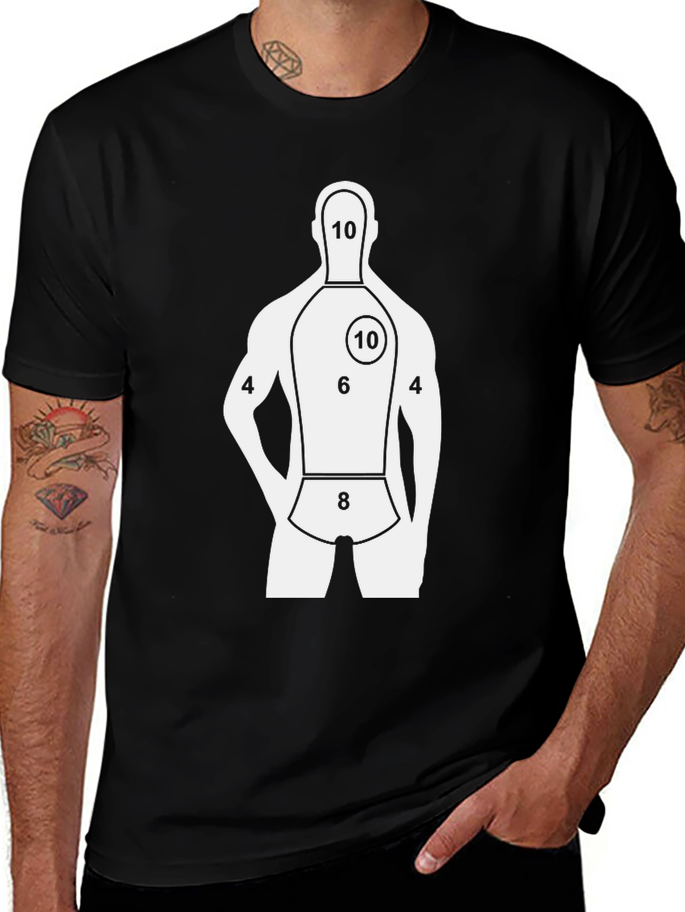 Target Man Graphic T-Shirt - Black