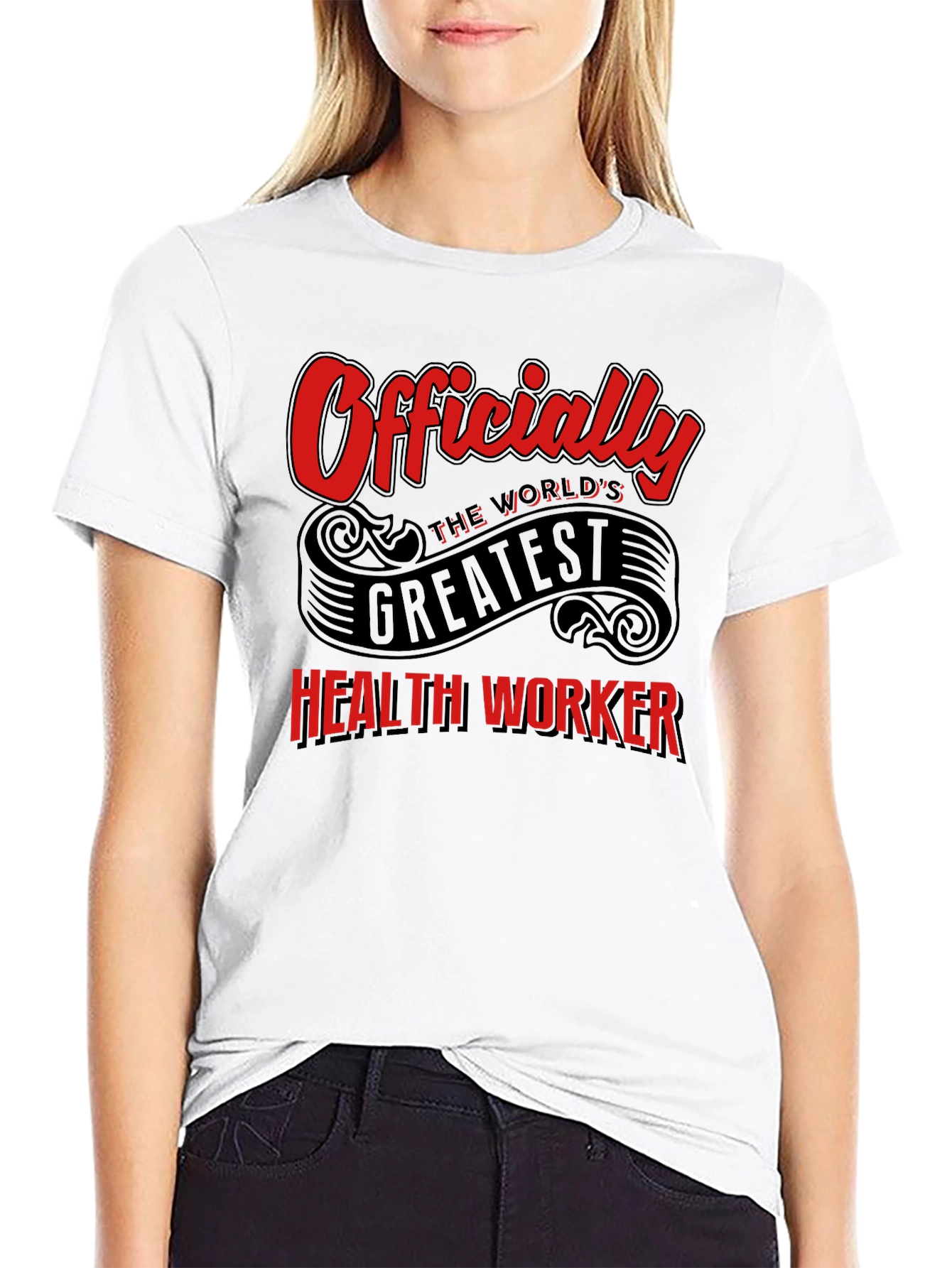 Worlds Greatest Health Worker Graphic Tee