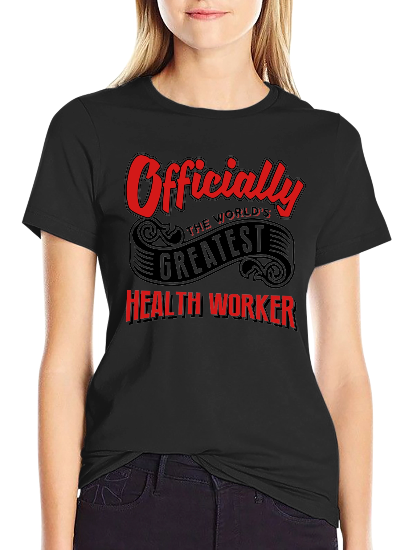 Worlds Greatest Health Worker Graphic Tee