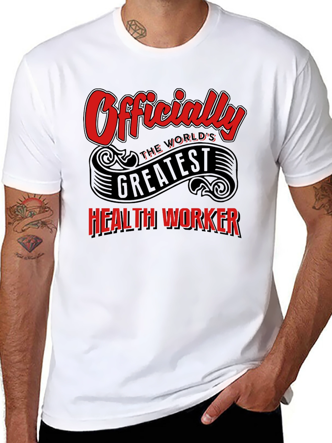 Worlds Greatest Health Worker Graphic Tee