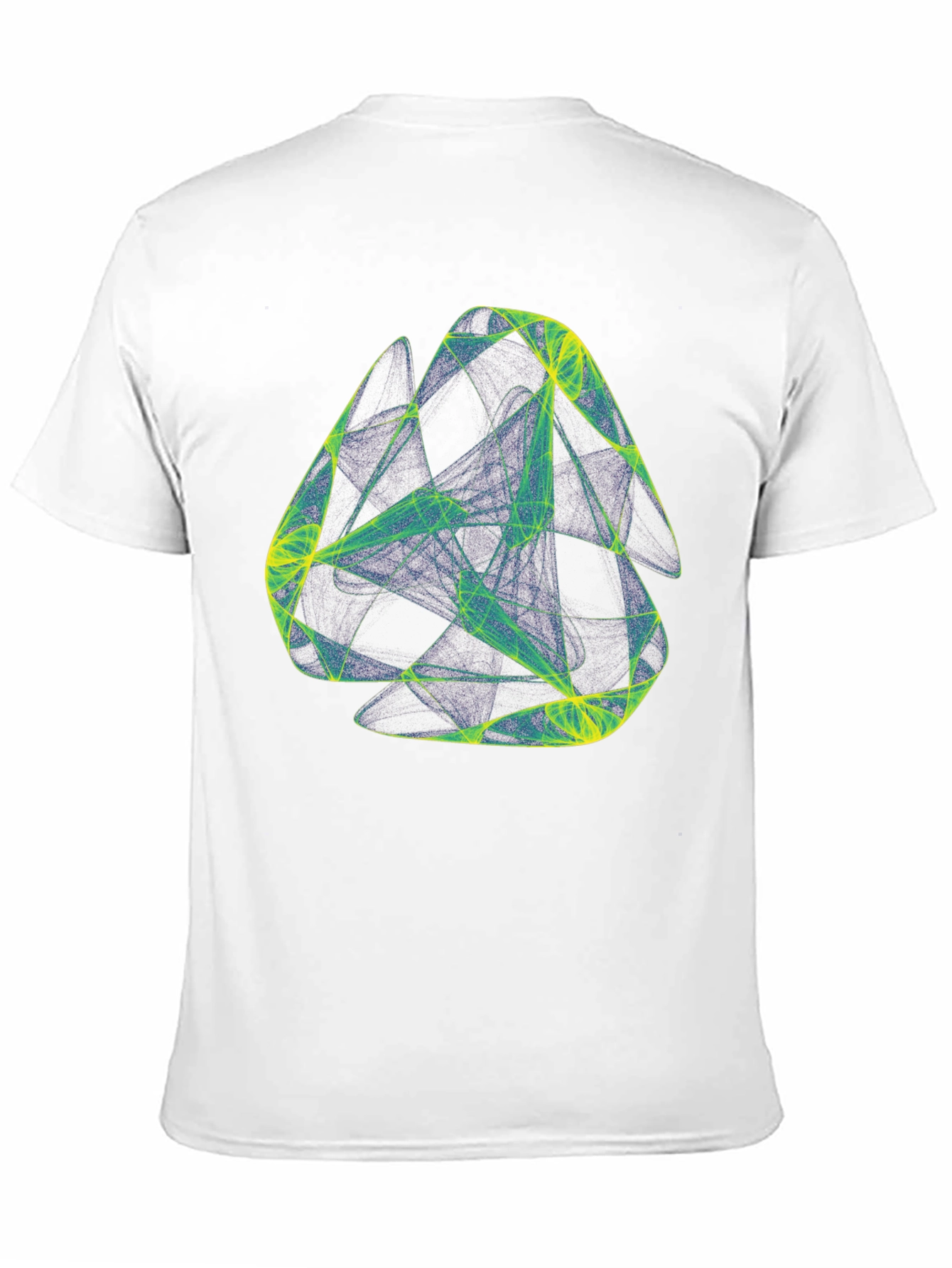 Abstract Geometric Graphic Print Black T-Shirt