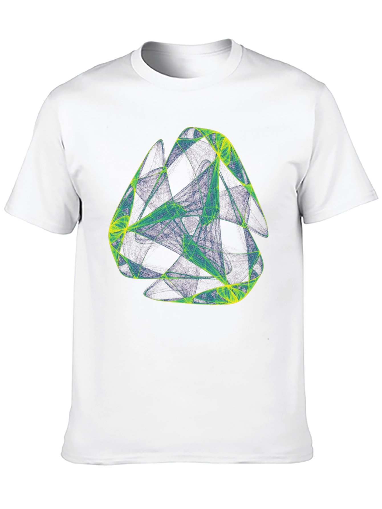 Abstract Geometric Graphic Print Black T-Shirt