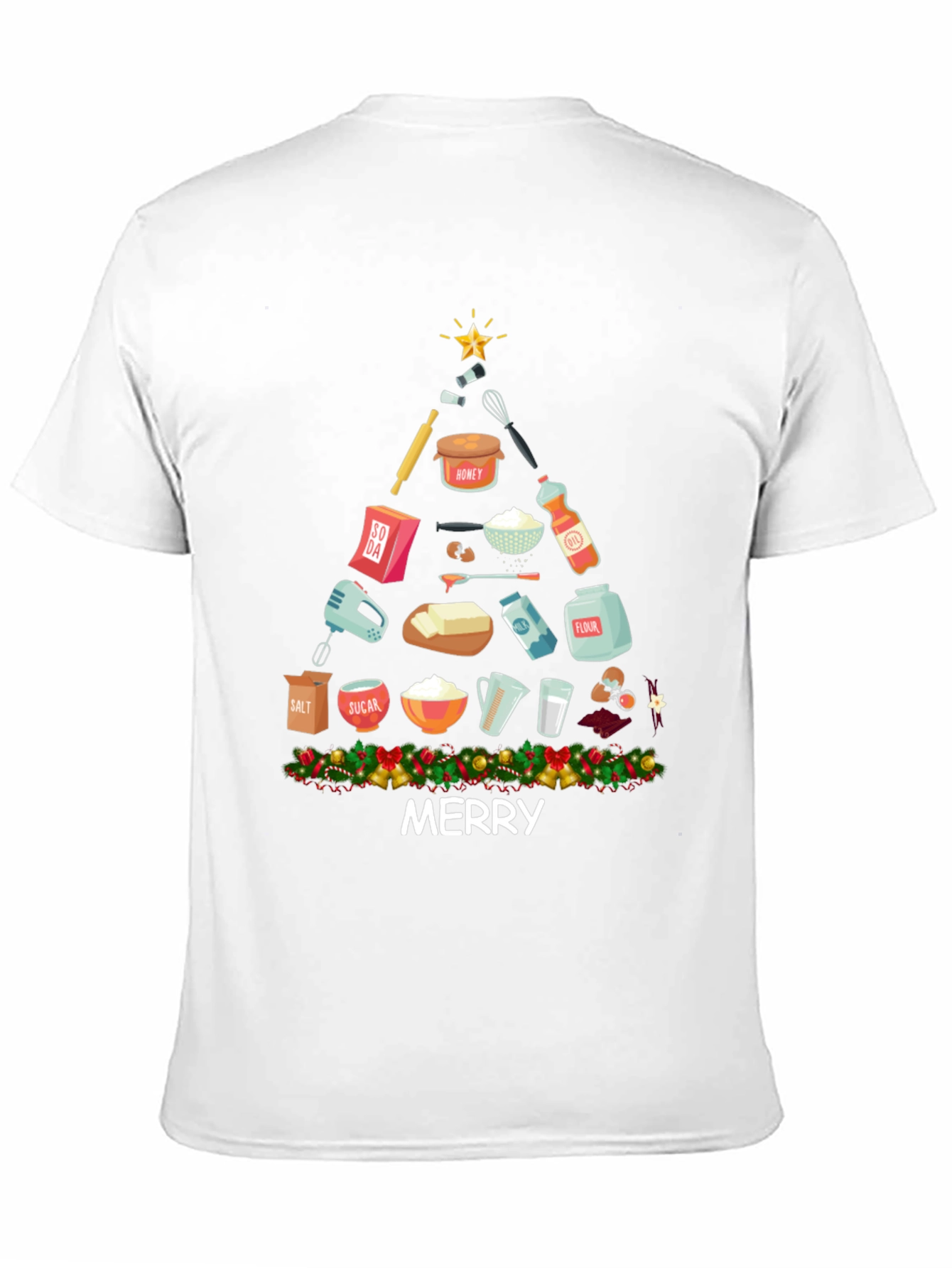 Baking Christmas Tree T-Shirt Merry Holiday