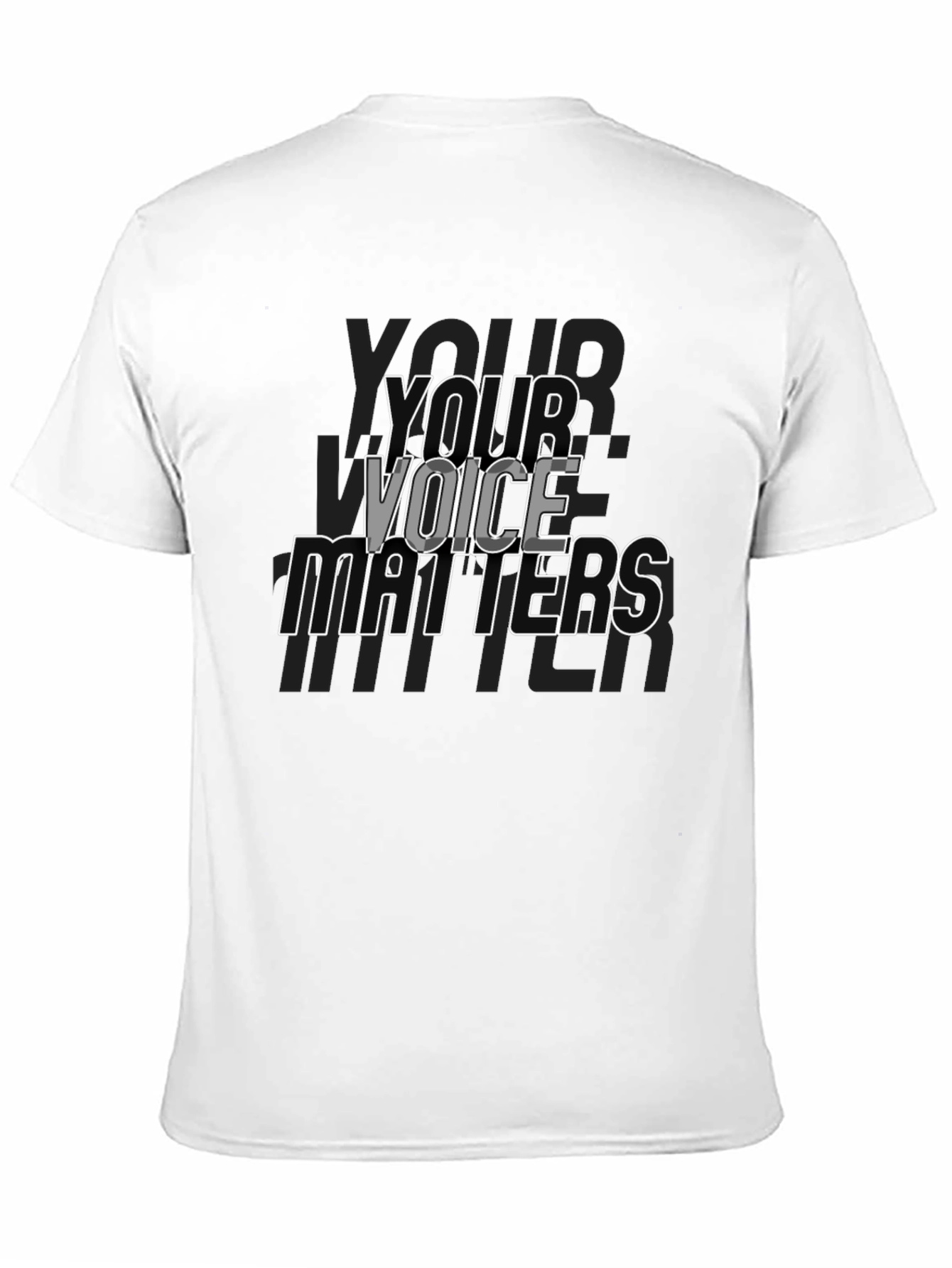Your Voice Matters Graphic Tee - Black