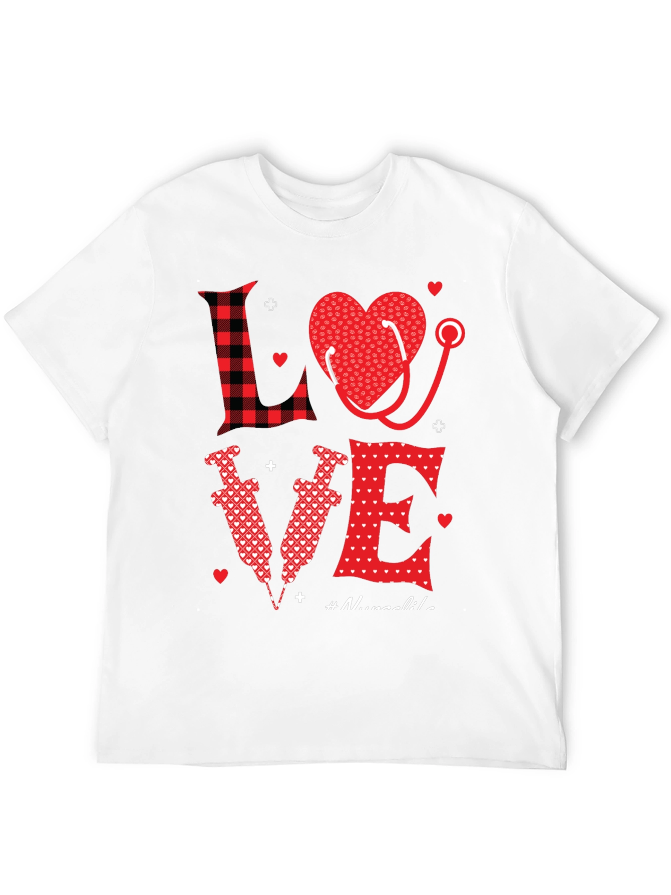 Nurse Love Graphic Tee - Valentines Day Gift