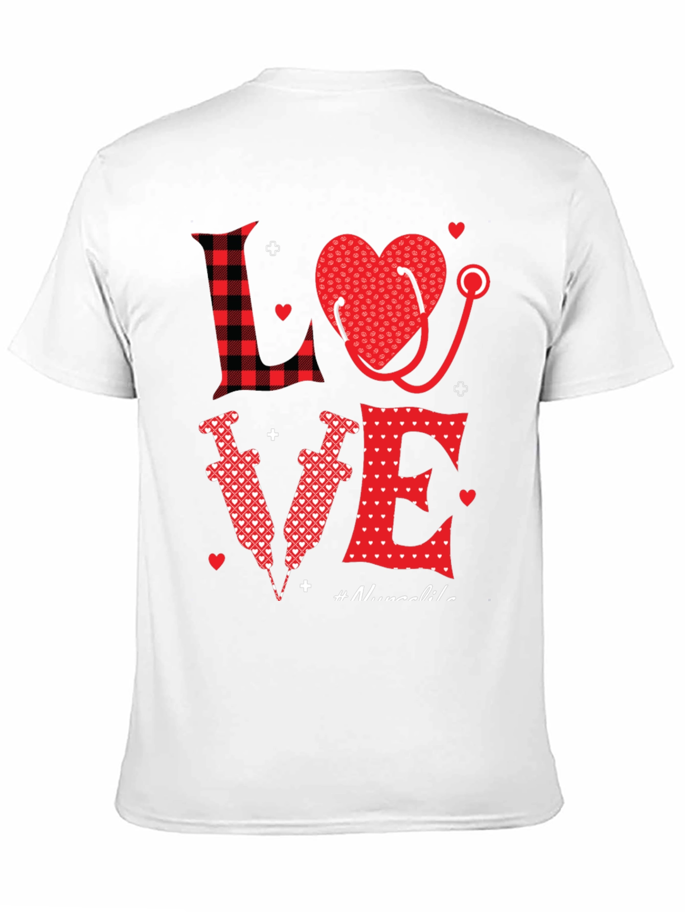 Nurse Love Graphic Tee - Valentines Day Gift