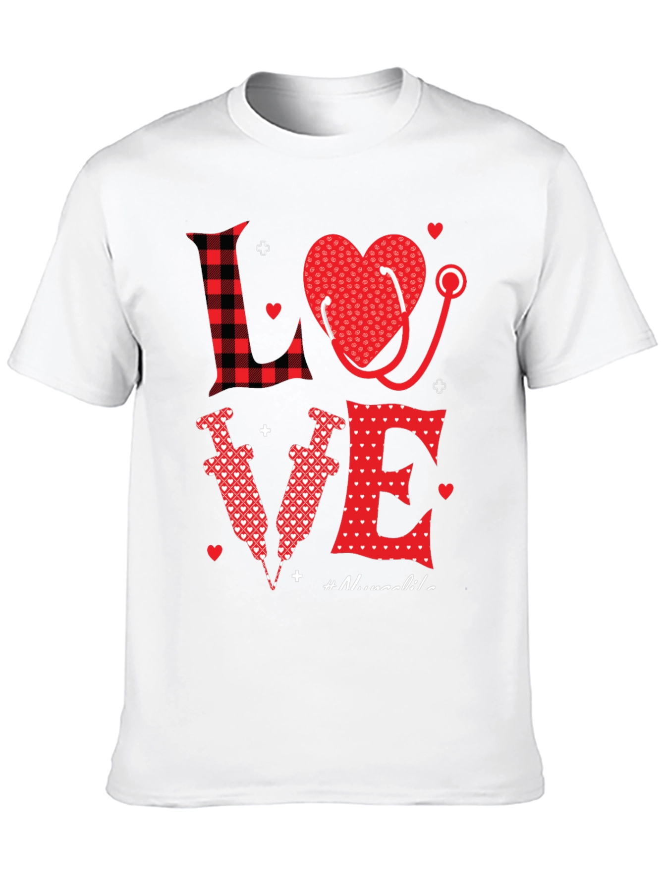 Nurse Love Graphic Tee - Valentines Day Gift