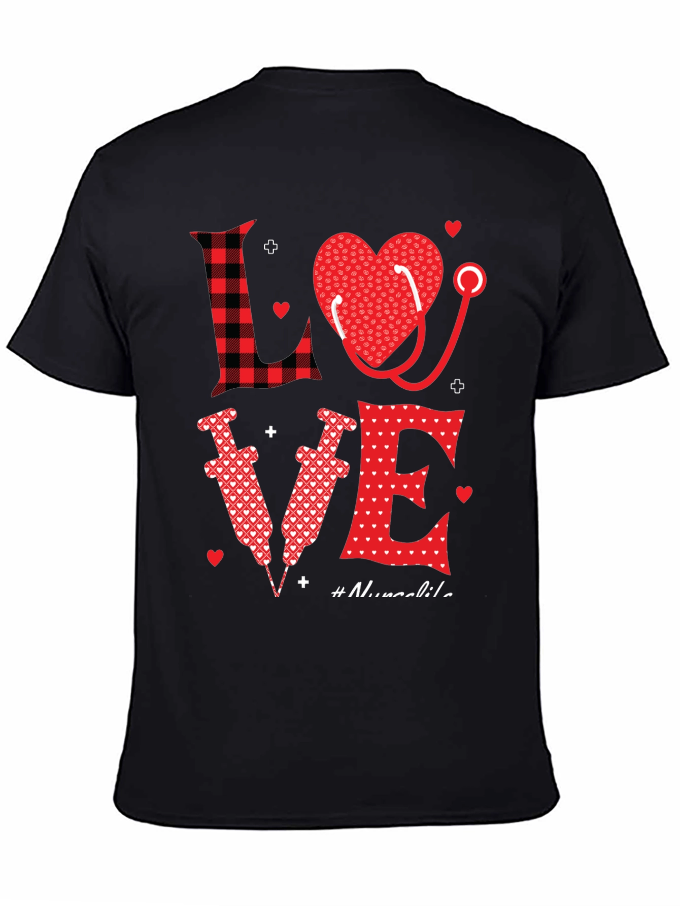 Nurse Love Graphic Tee - Valentines Day Gift