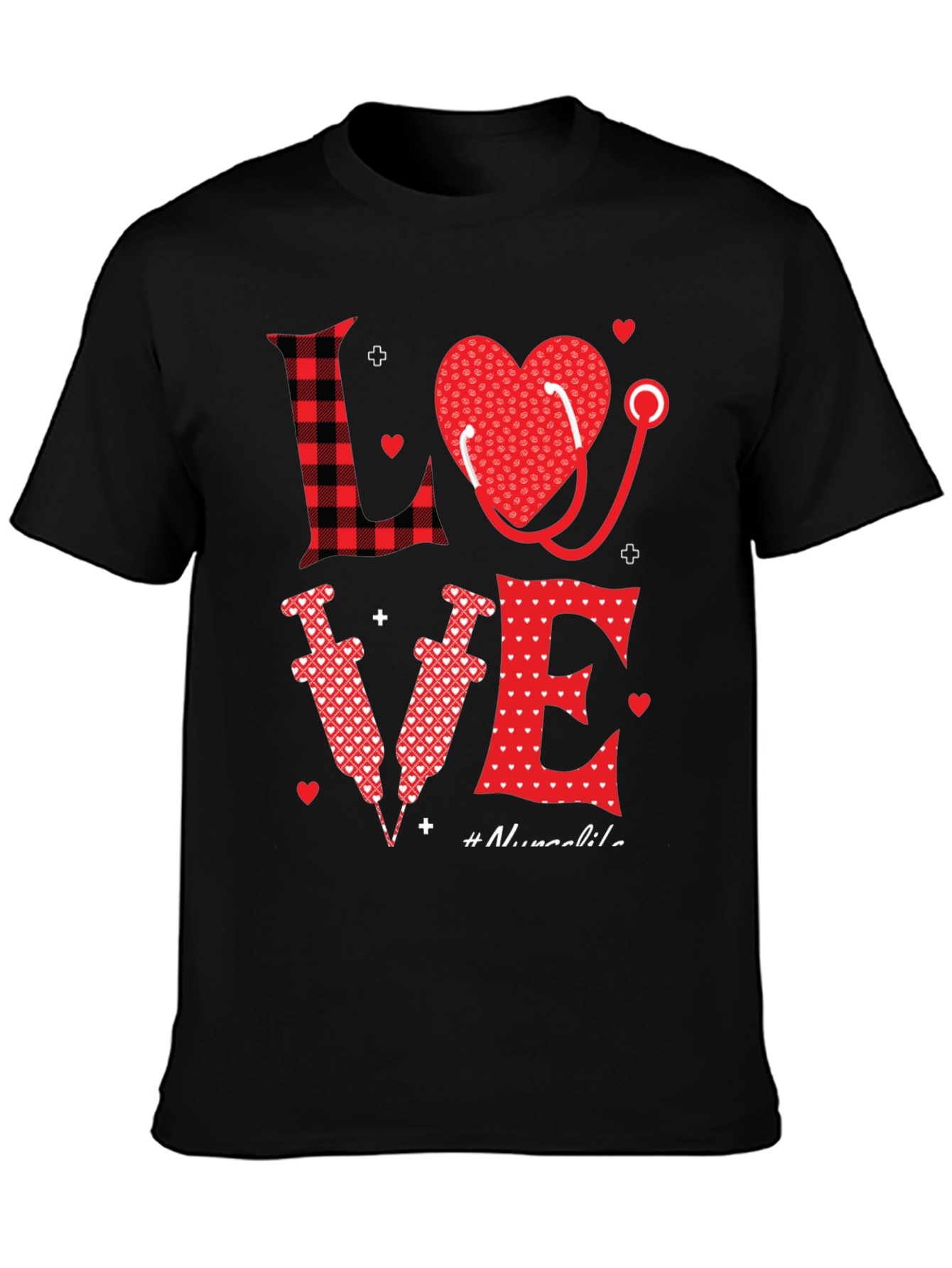 Nurse Love Graphic Tee - Valentines Day Gift
