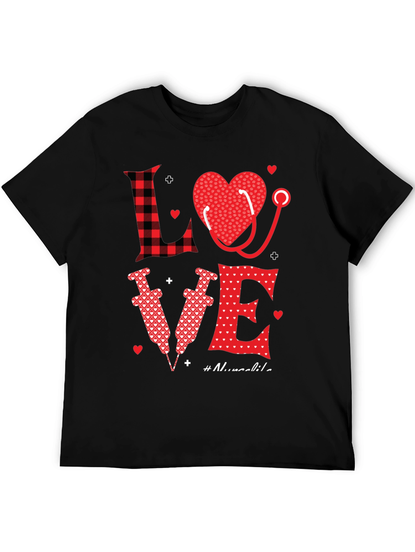 Nurse Love Graphic Tee - Valentines Day Gift