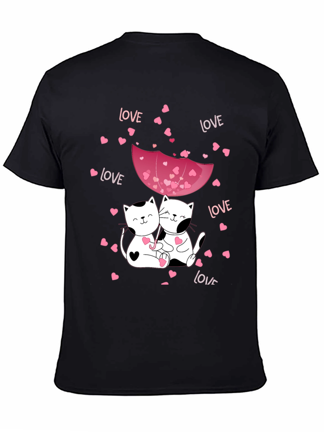 Cats in Love Graphic Tee - Valentines Day Shirt