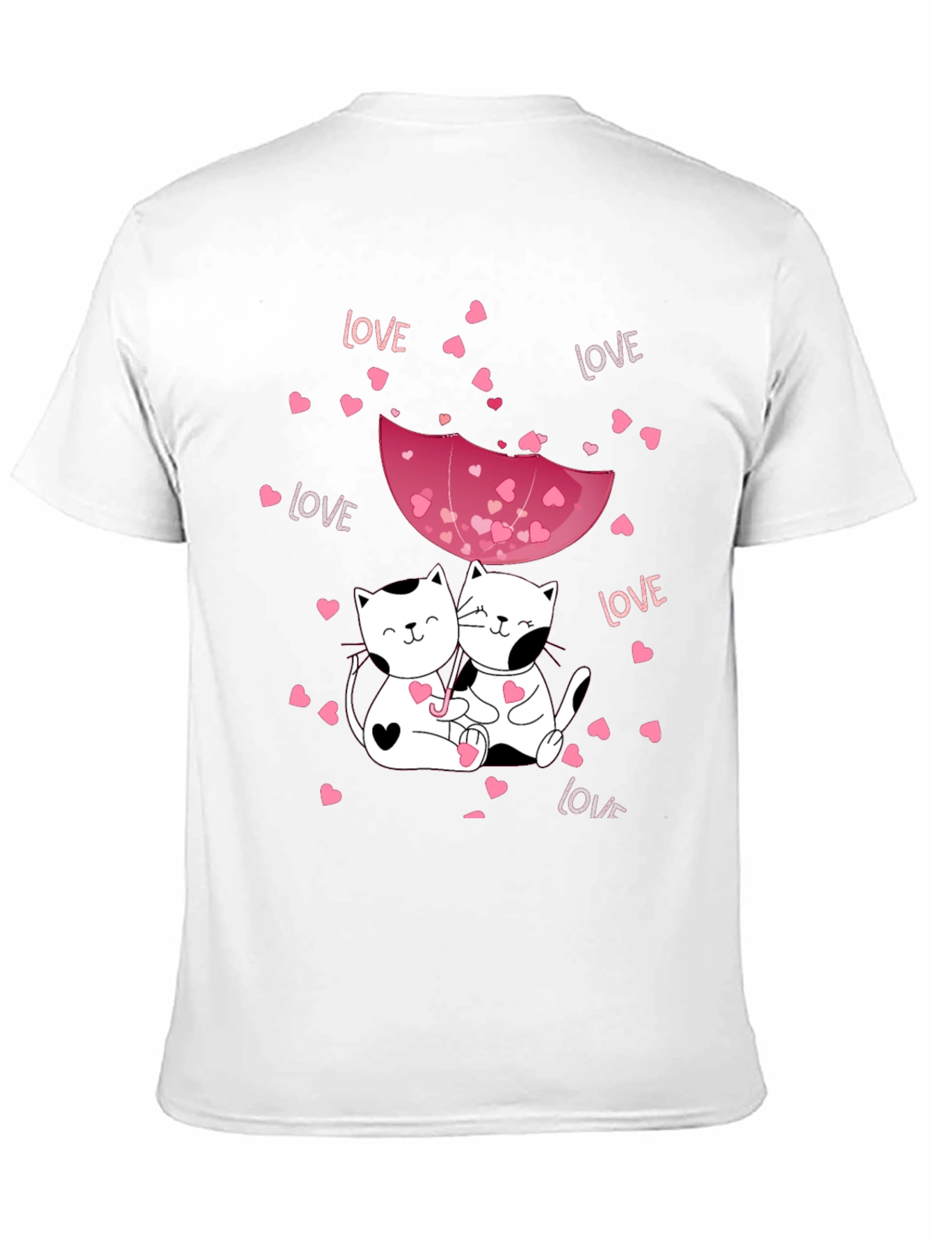 Cats in Love Graphic Tee - Valentines Day Shirt