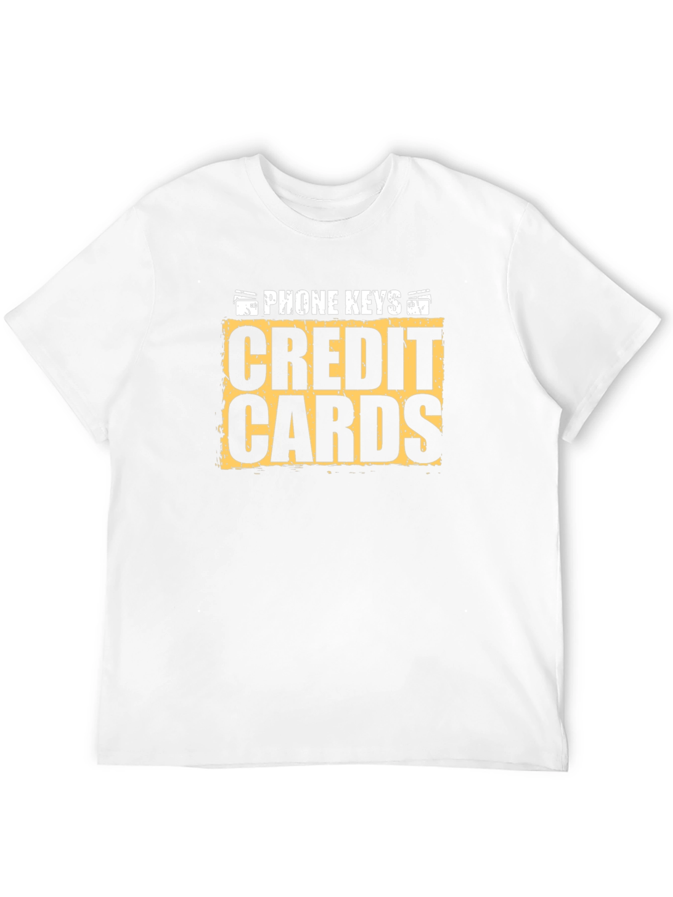Phone Keys Credit Cards Graphic Tee