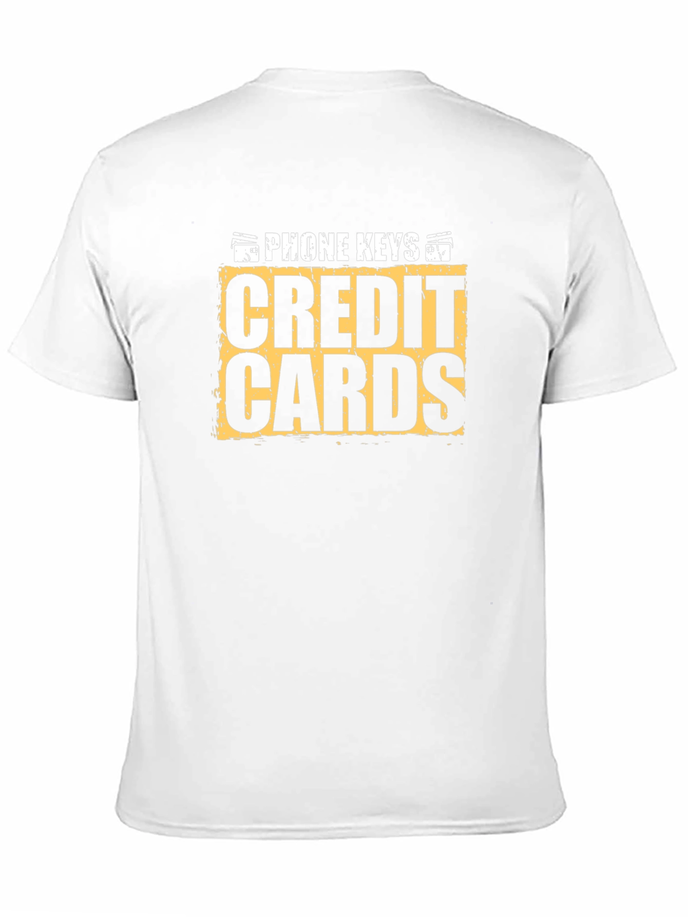 Phone Keys Credit Cards Graphic Tee