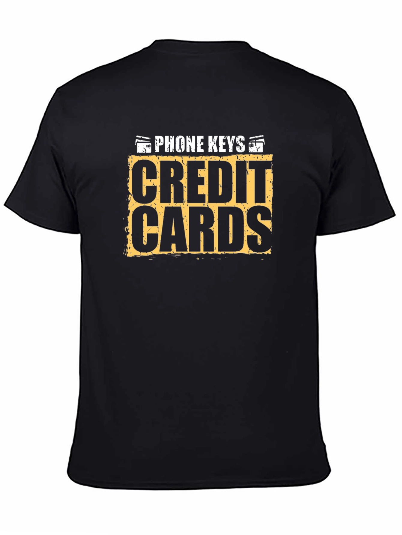 Phone Keys Credit Cards Graphic Tee