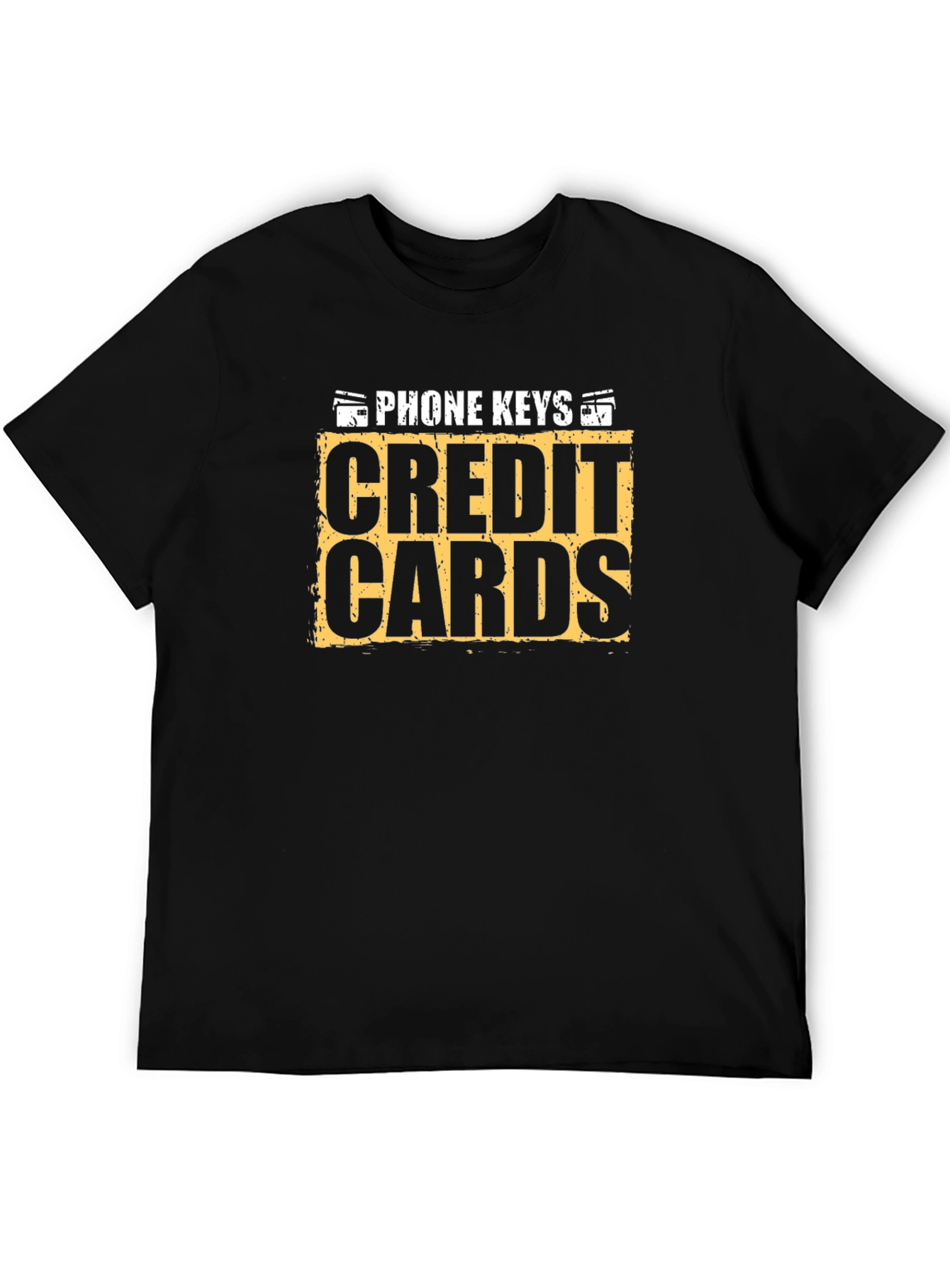 Phone Keys Credit Cards Graphic Tee